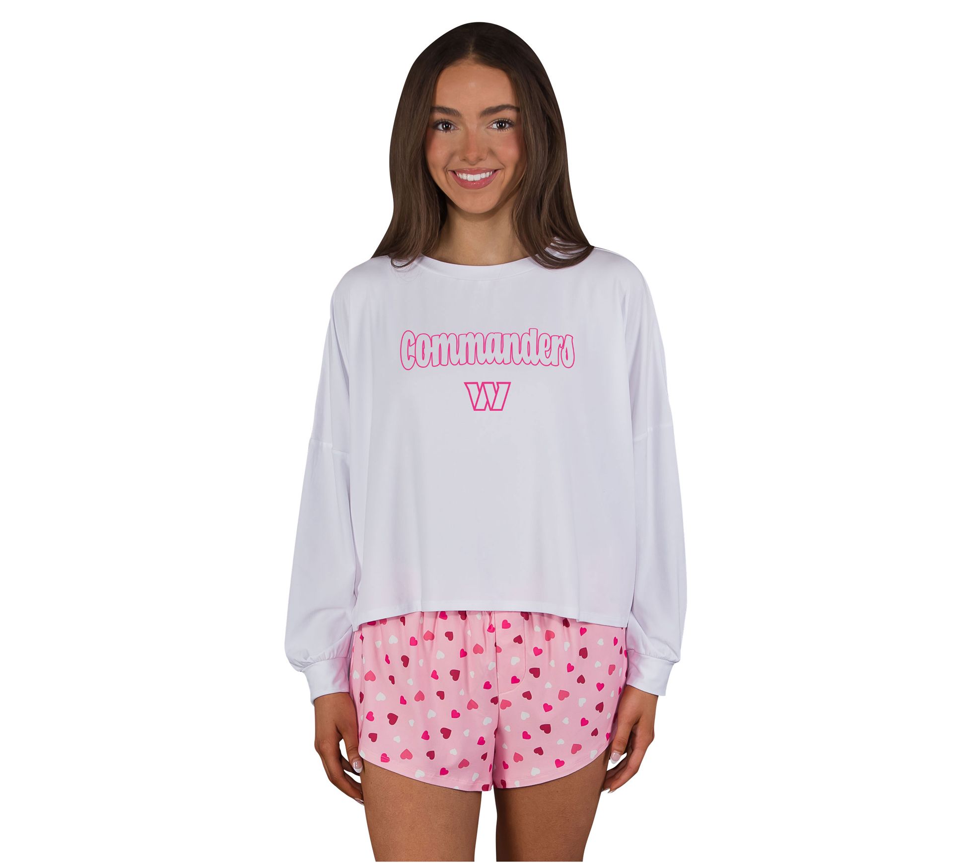 Concepts Sport NFL Long-Sleeve Top & Short Set
