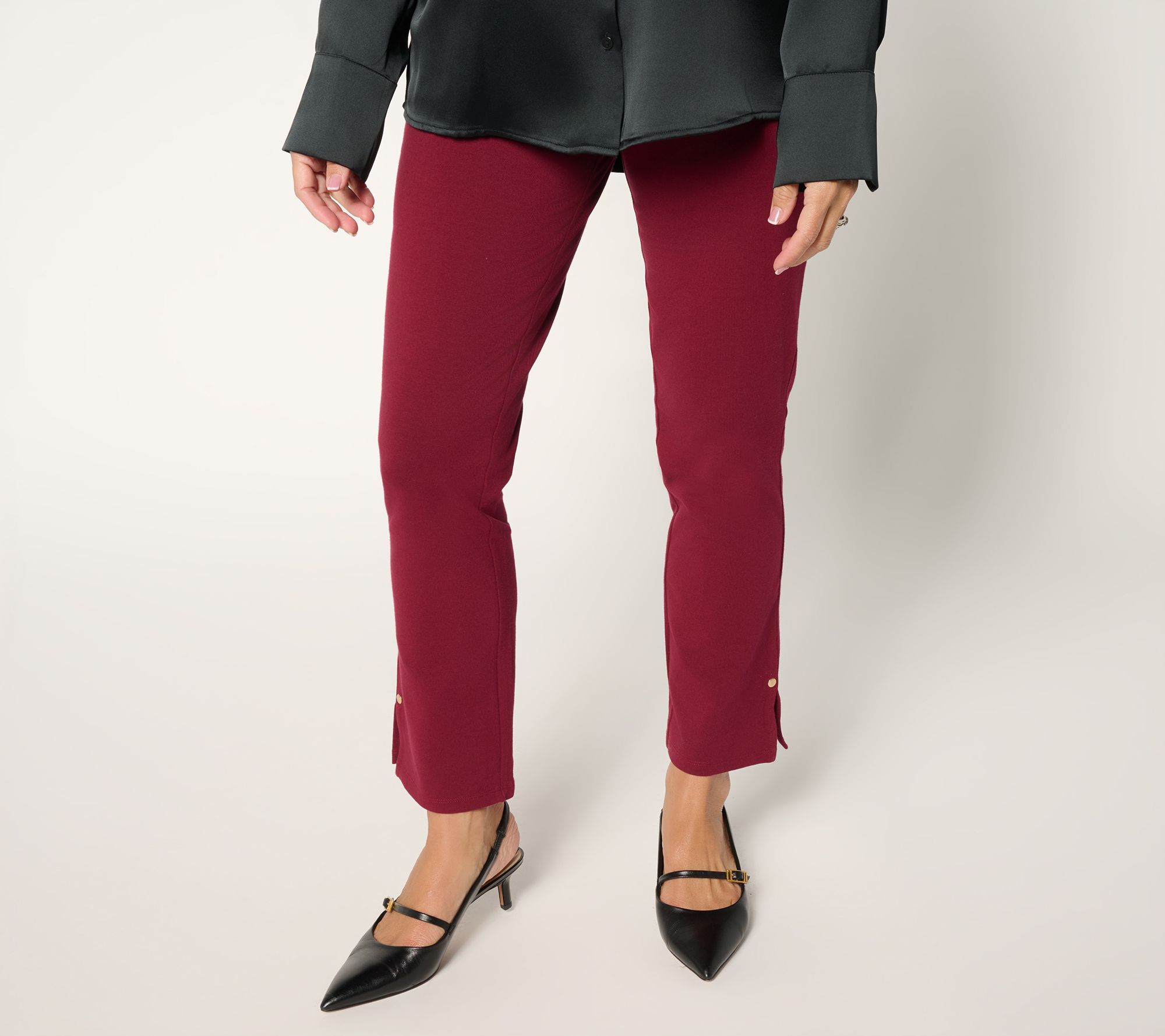 Women with Control Petite 86/14 Straight Leg Ankle Pants