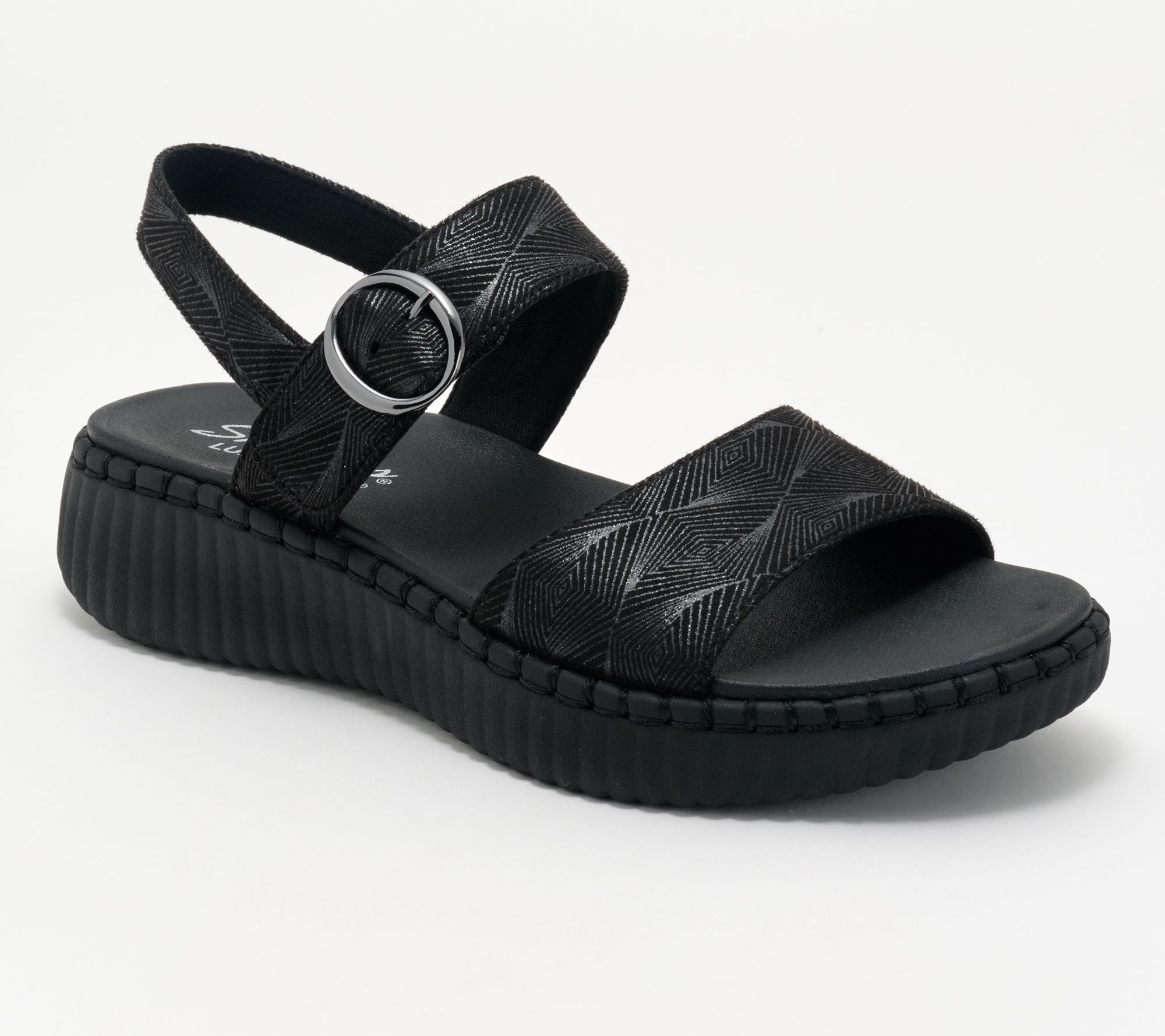 "As Is" Skechers Cali Wilshire Blvd Shimmer Vegan Sandals