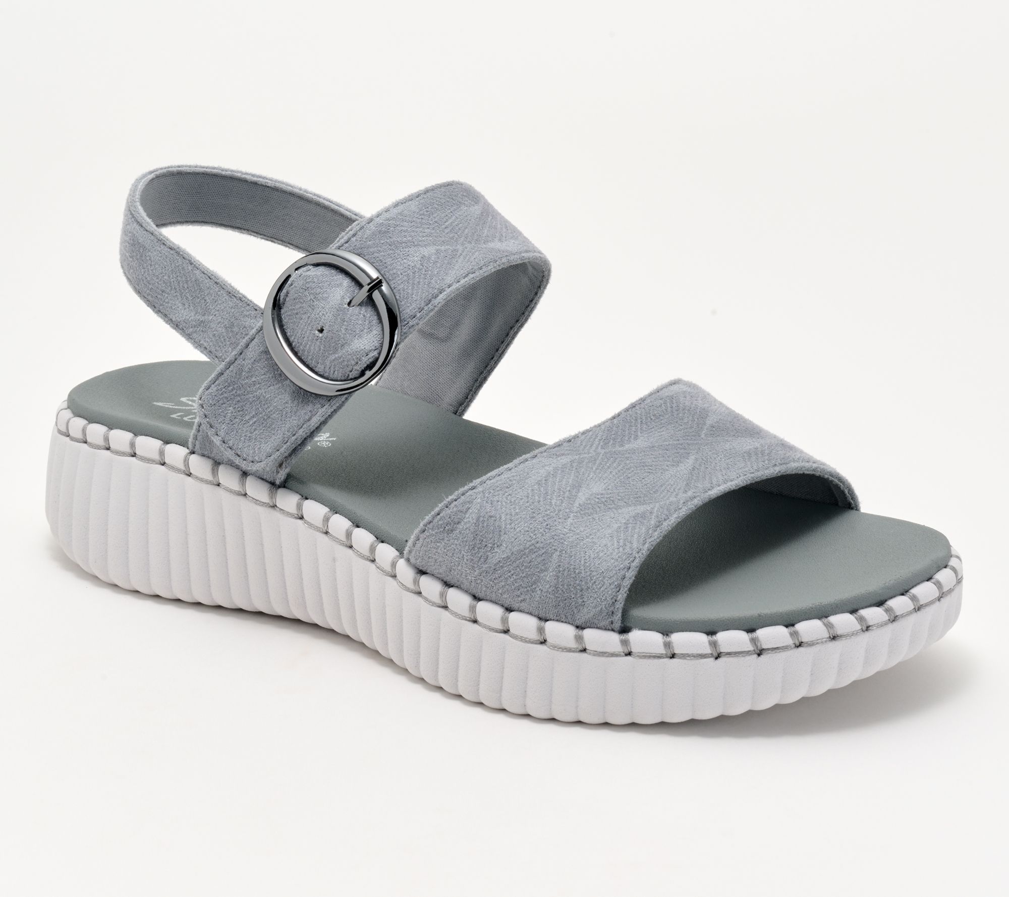 "As Is" Skechers Cali Wilshire Blvd Shimmer Vegan Sandals