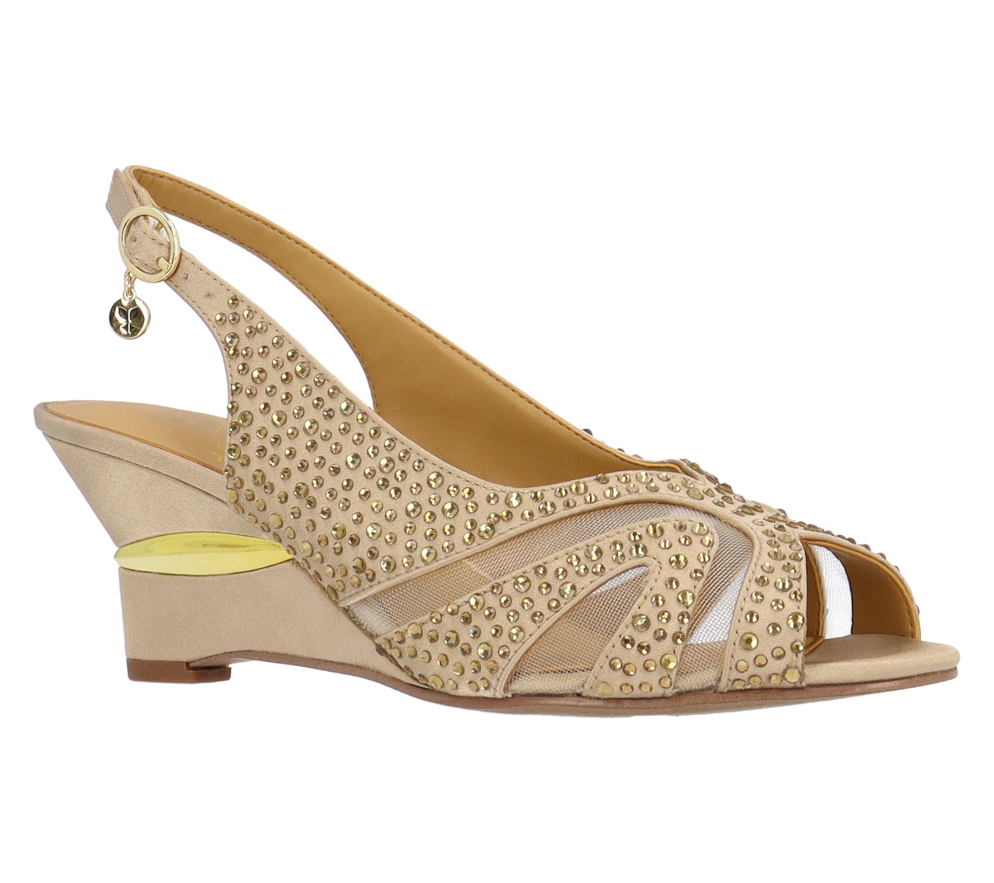 J. Renee' Wedge Sandal - Lovela Satin