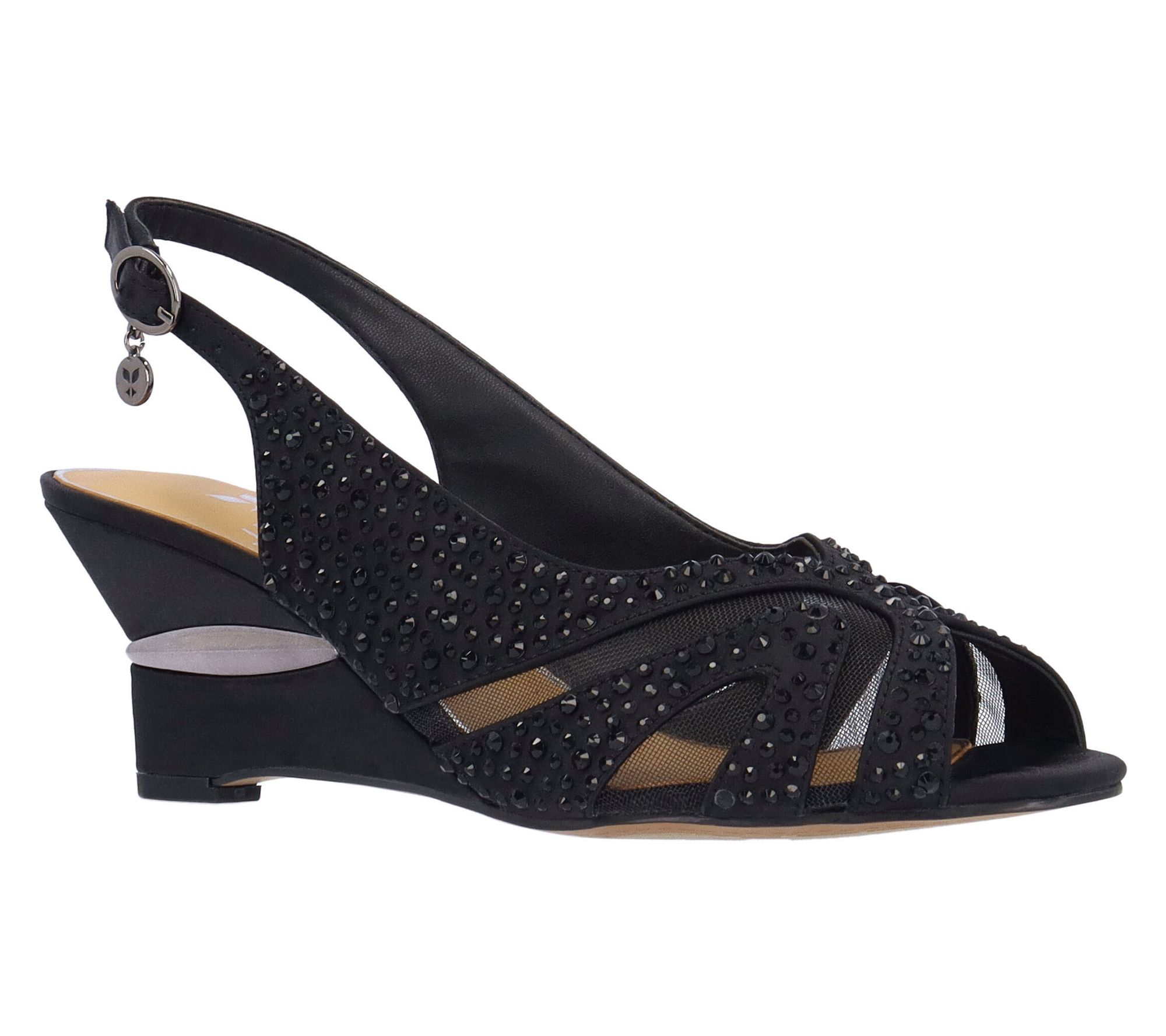 J. Renee' Wedge Sandal - Lovela Satin
