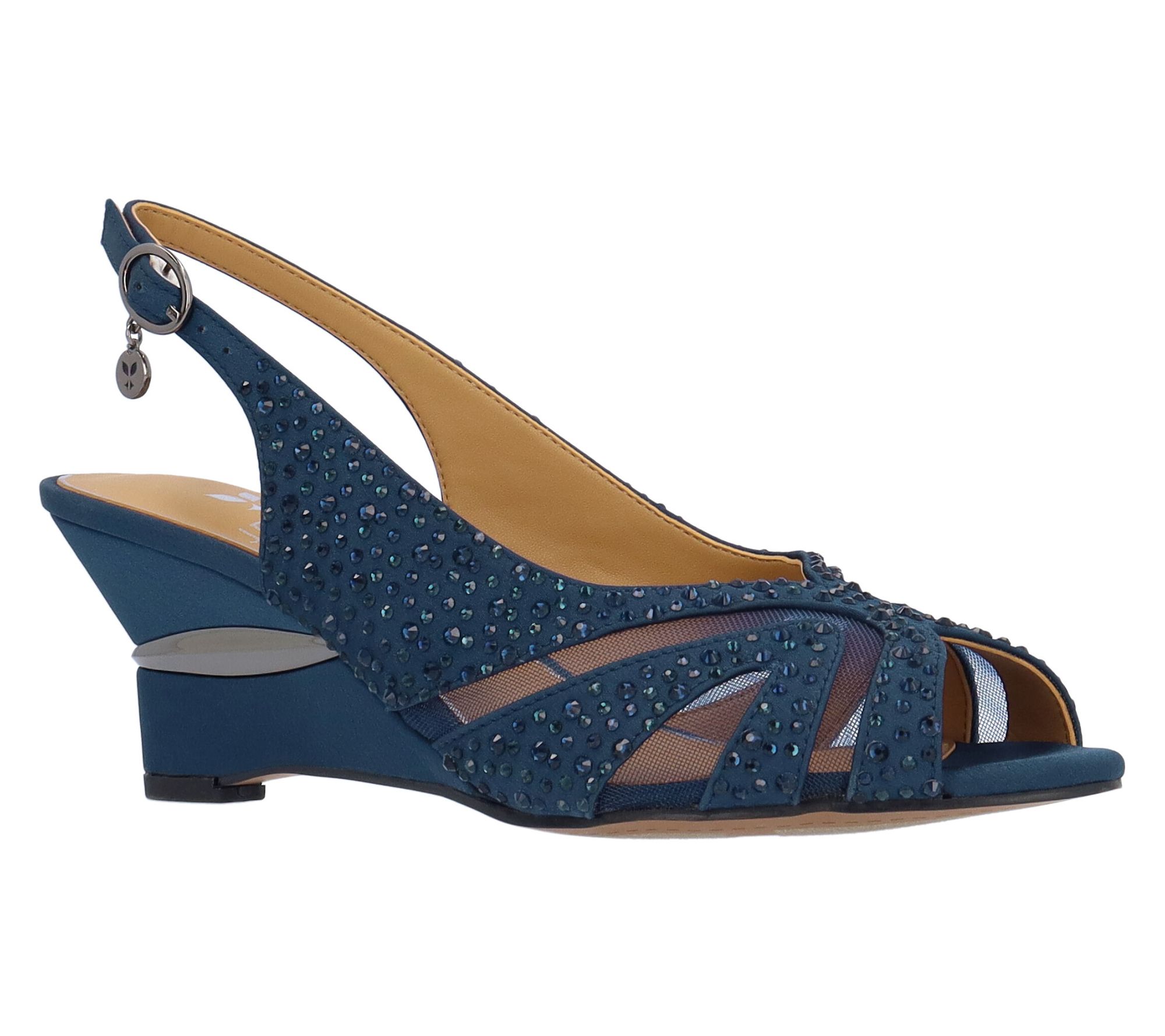 J. Renee' Wedge Sandal - Lovela Satin