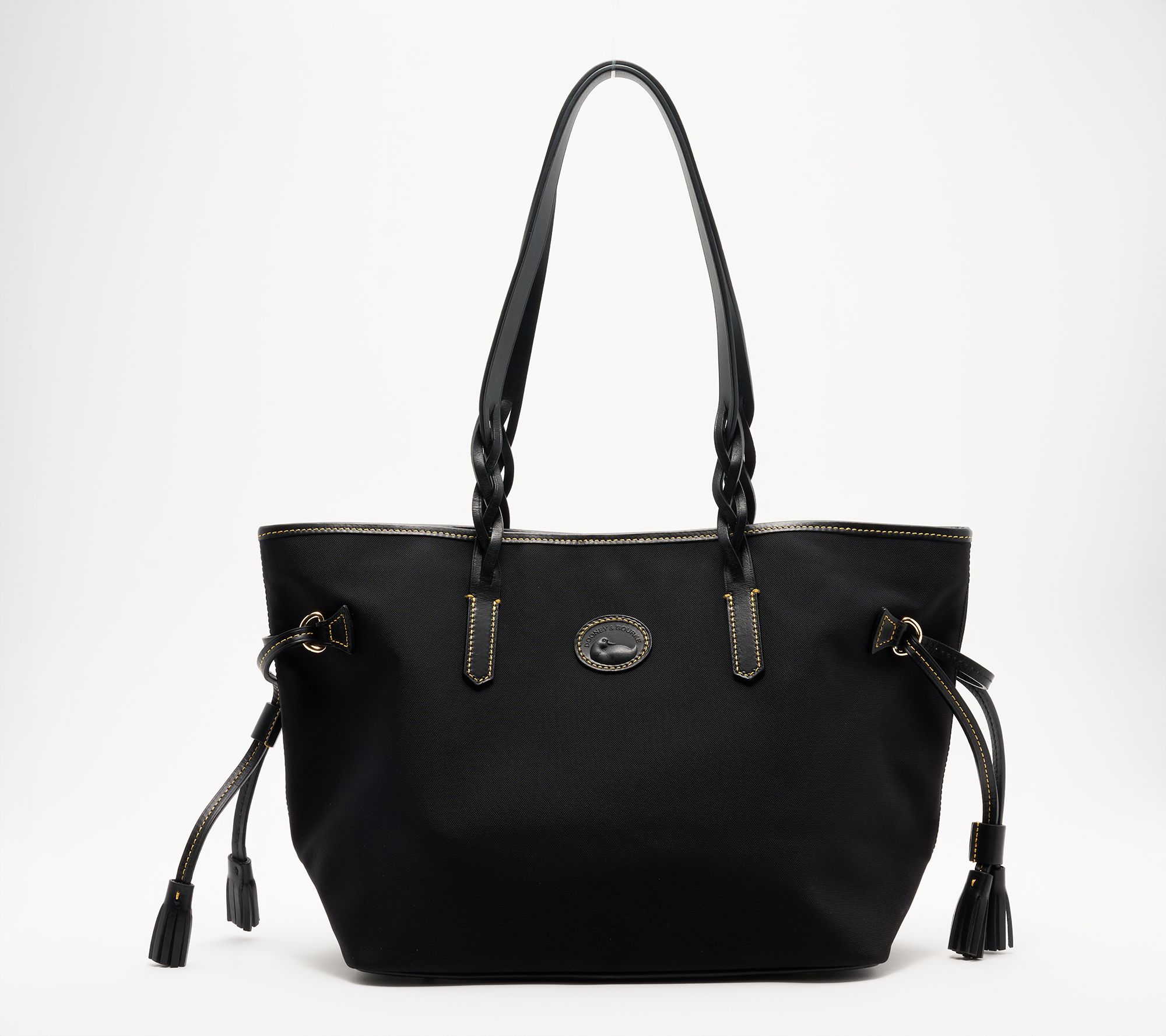 Dooney & Bourke Nylon Bailey Tote with Leather Trim