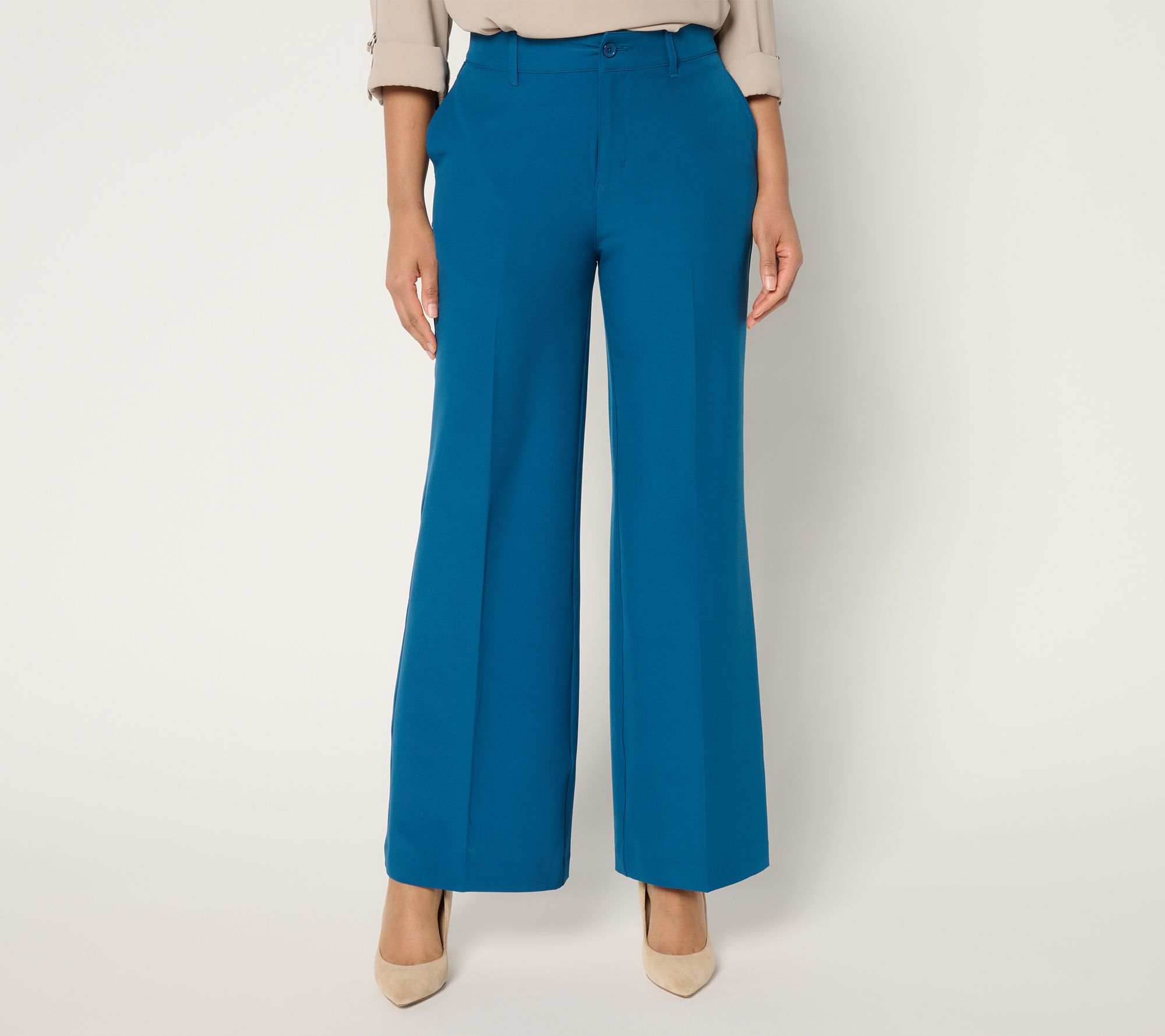 "As Is" BEAUTIFUL by Lawrence Zarian Regular Wide Leg Pant