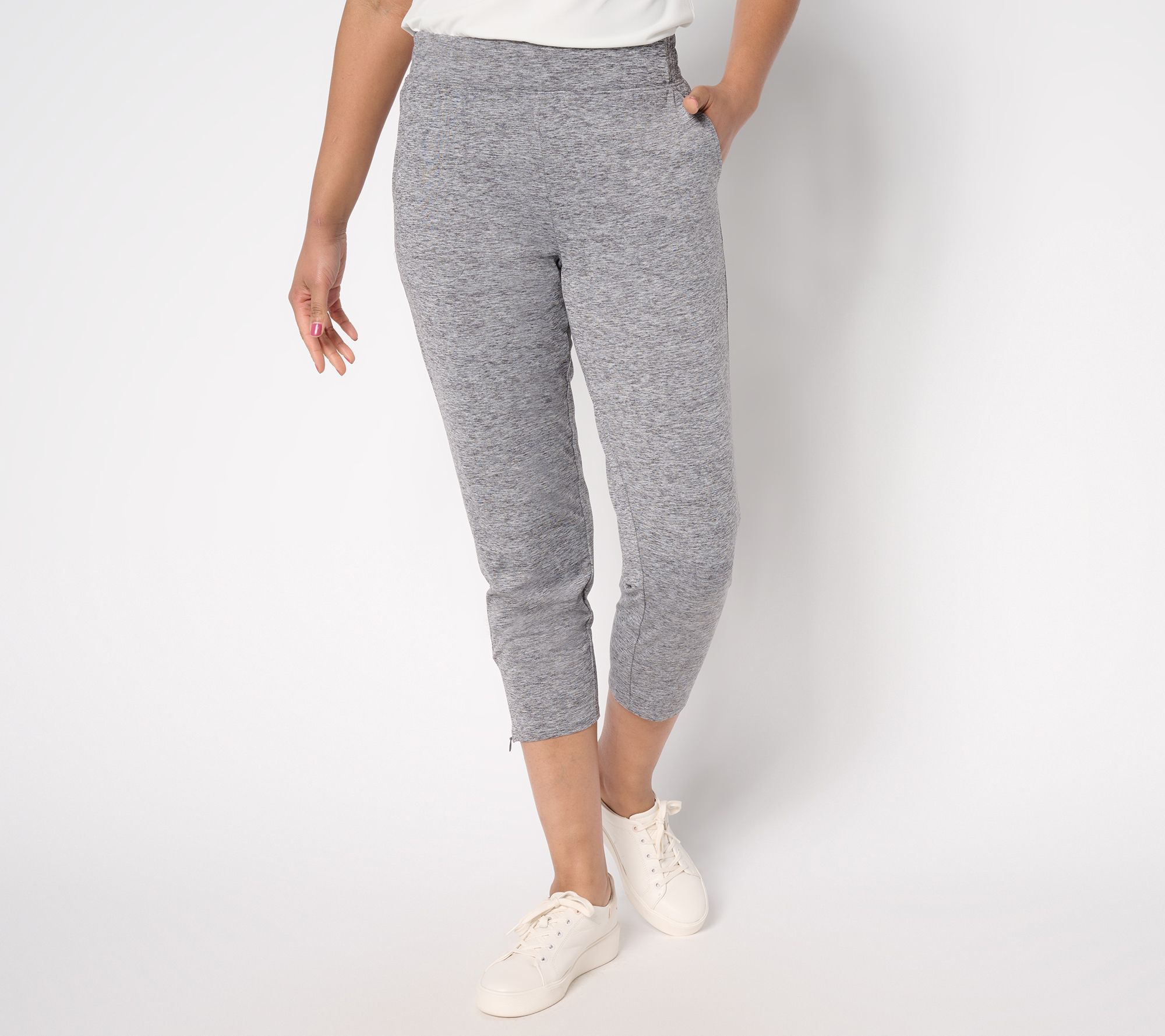 "As Is" Denim & Co. Active Regular Cool to the Touch Crop Pant