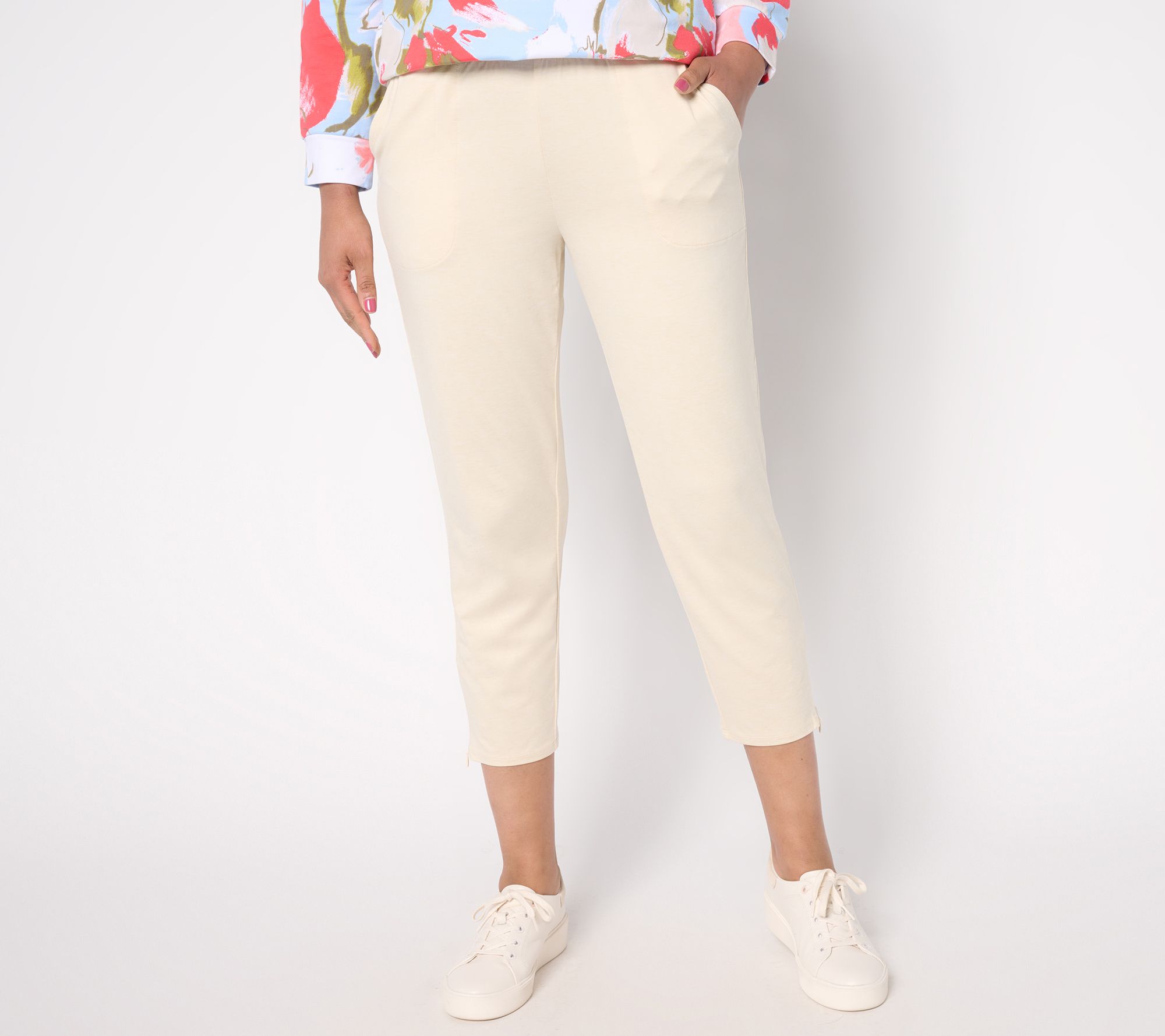 "As Is" Denim & Co. Active Regular Cool to the Touch Crop Pant