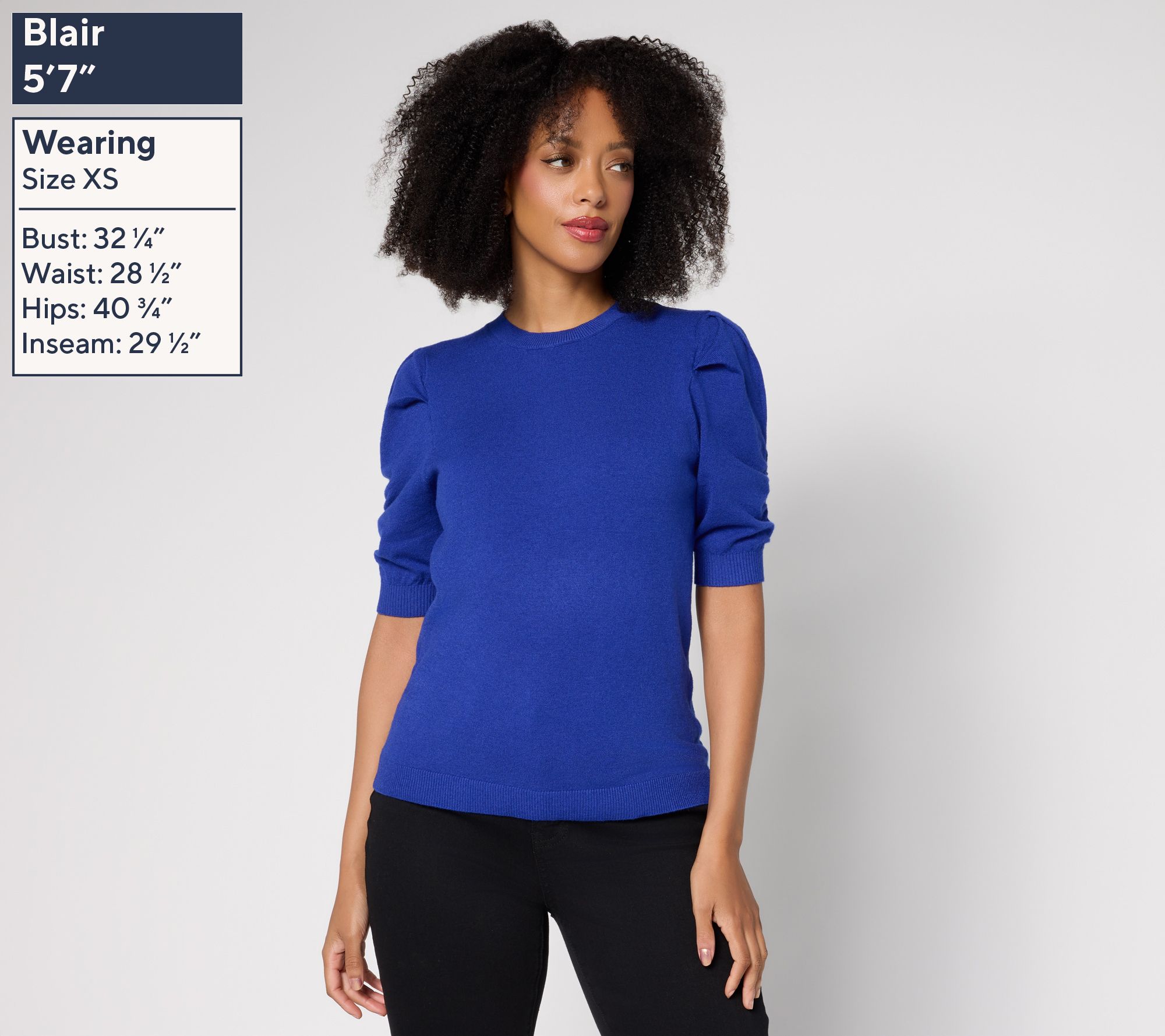 RM Studio x Rebecca Minkoff Ruched Short Sleeve Sweater