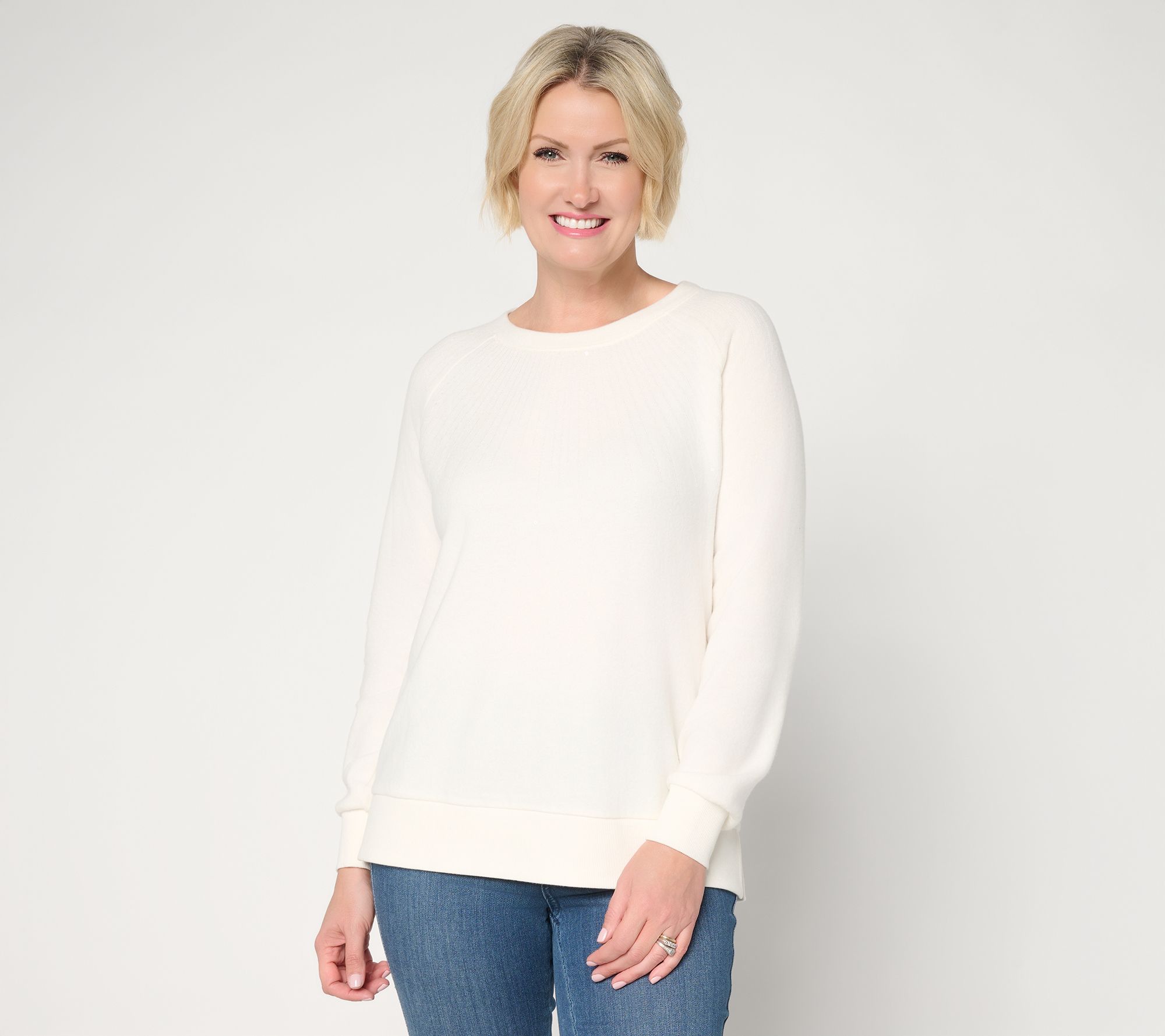 Jingle Belles by Kim Gravel Starburst Sequin Knit Top