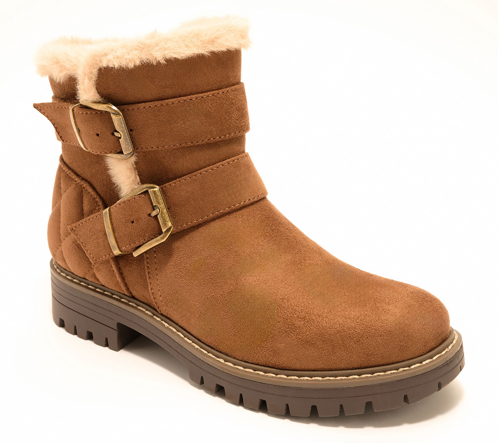 Cliffs by White Mountain Faux-Fur Ankle Boots - Marvin