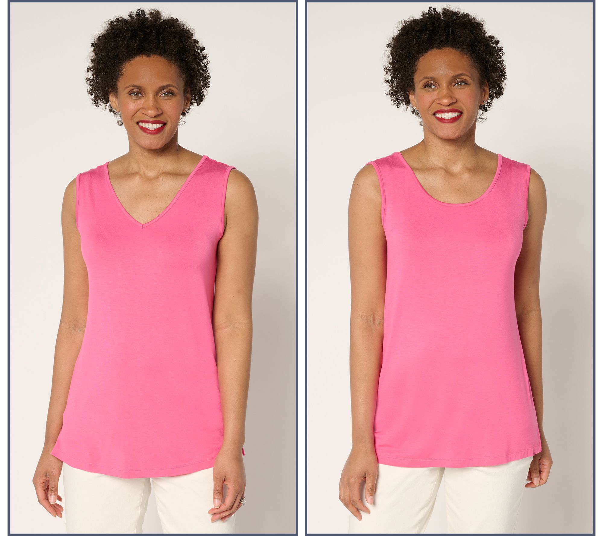 "As Is" Brandis Dress Out Loud Reversible Tank Top