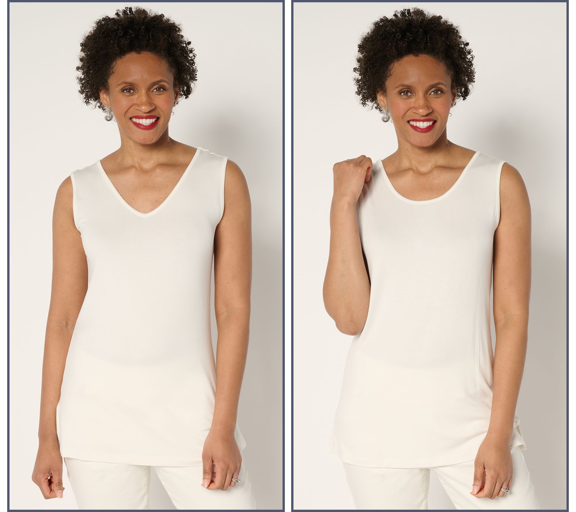 "As Is" Brandis Dress Out Loud Reversible Tank Top