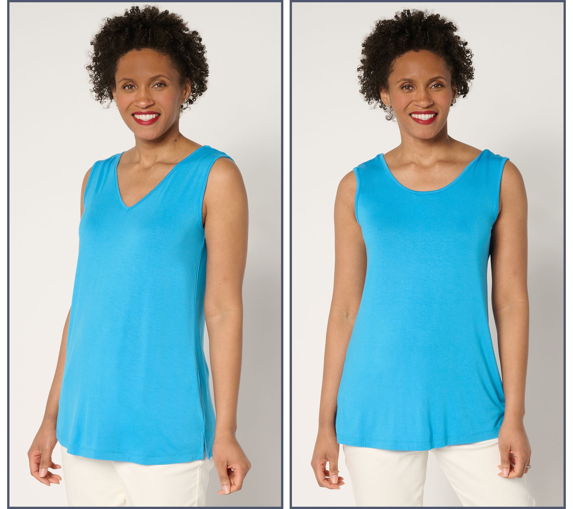 "As Is" Brandis Dress Out Loud Reversible Tank Top