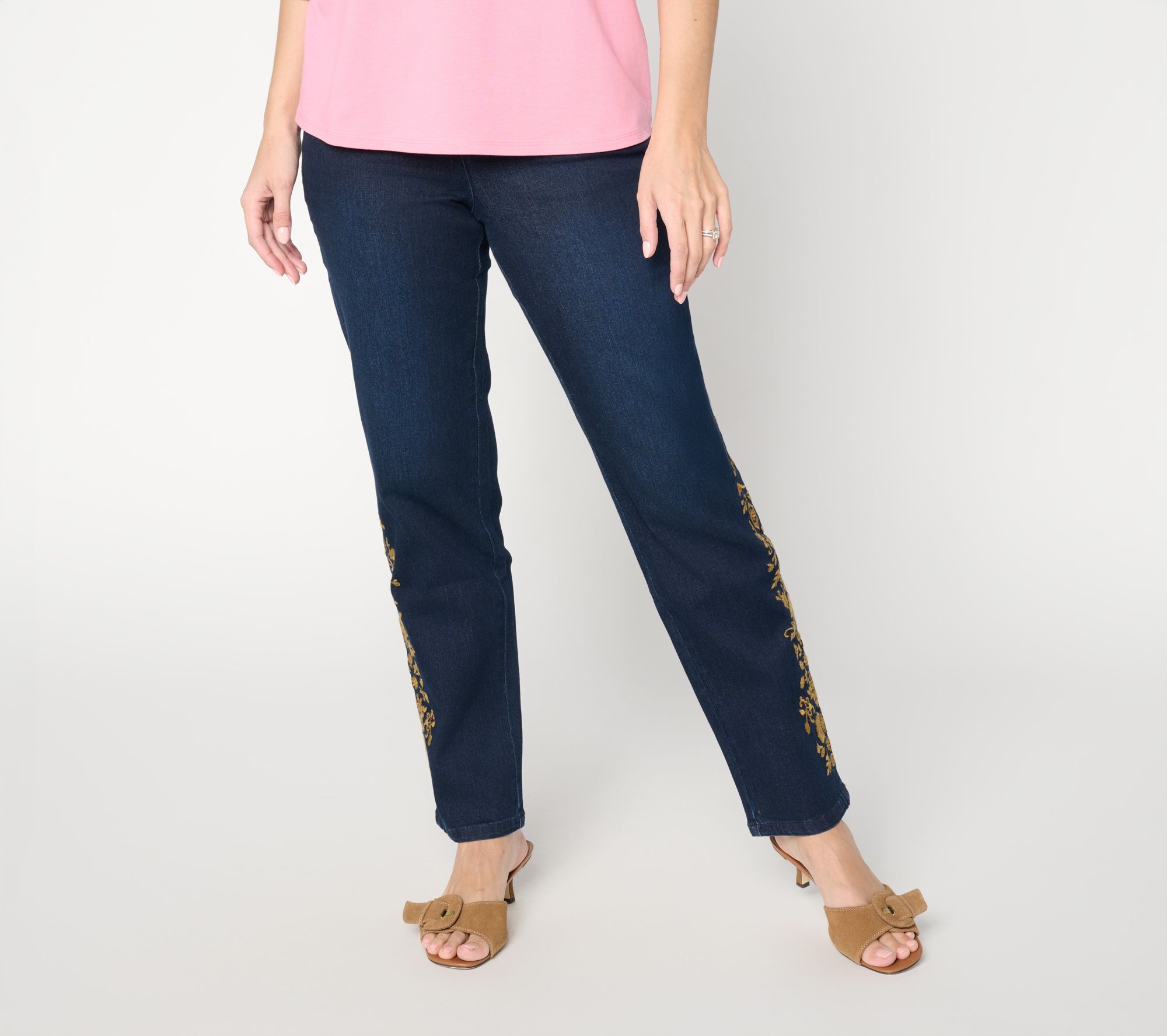 Ree by the Pioneer Woman Pet Embroidered Straight Leg Jeans