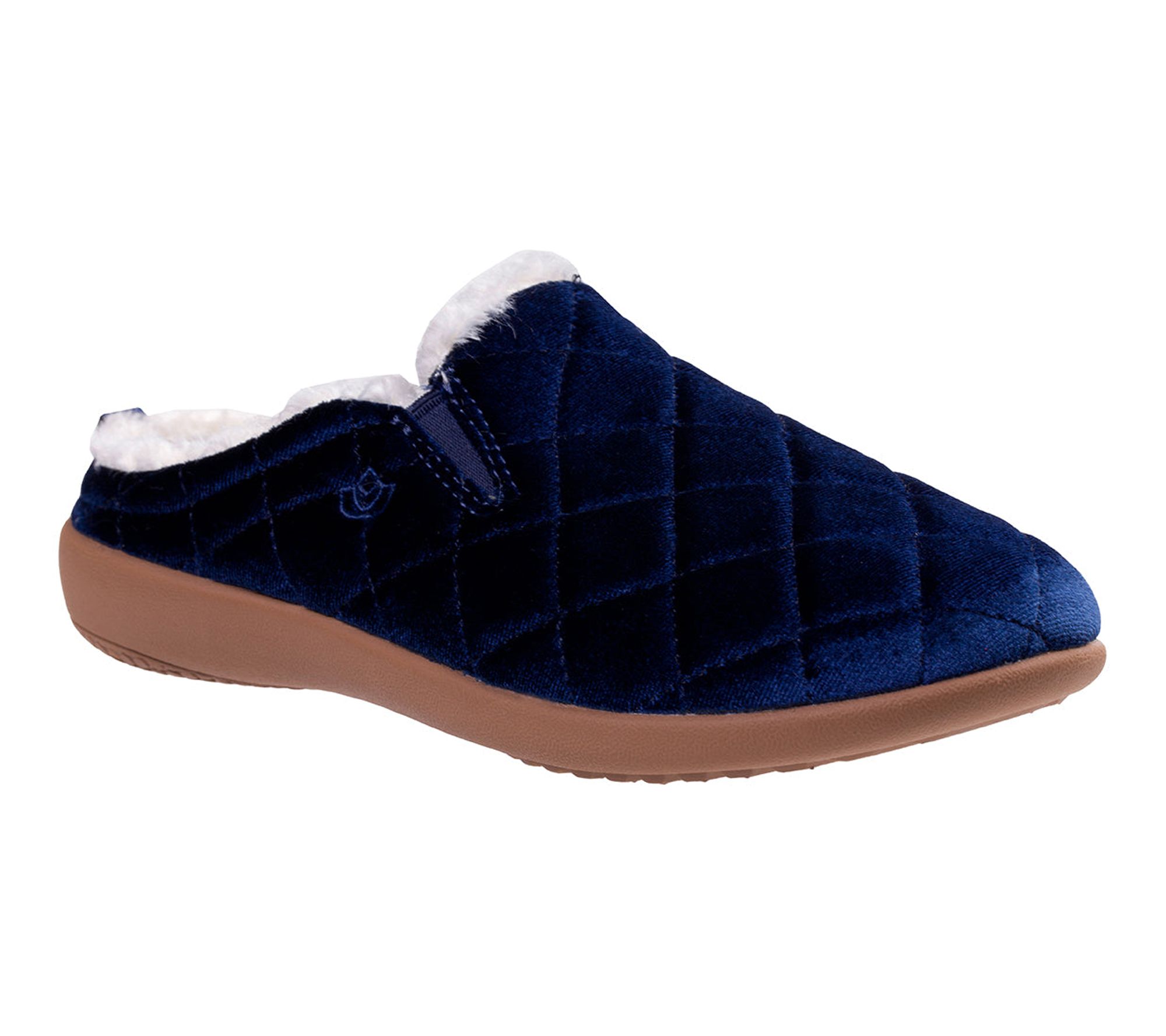 Spenco Orthotic Quilted Slippers - Velveteen