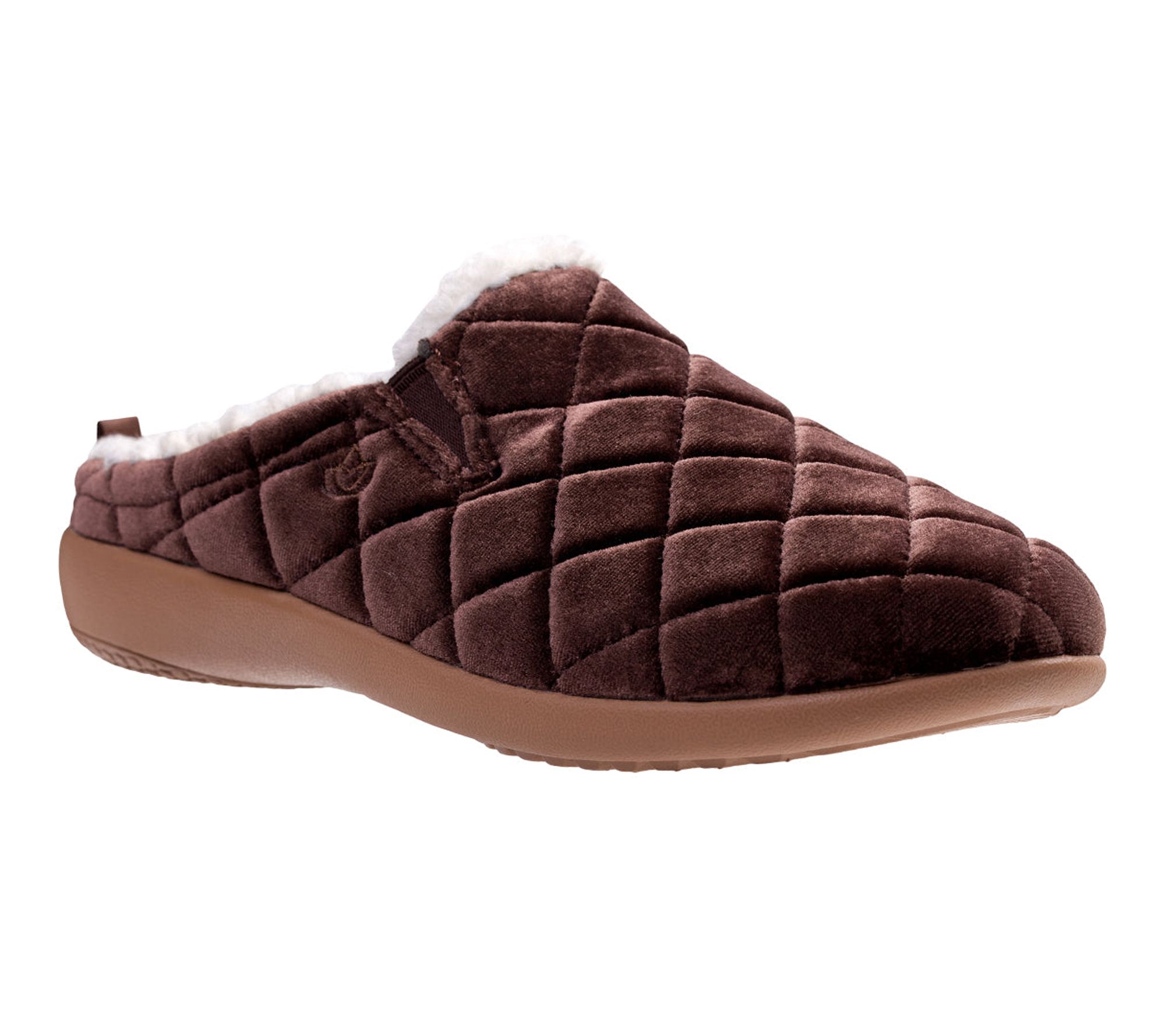Spenco Orthotic Quilted Slippers - Velveteen