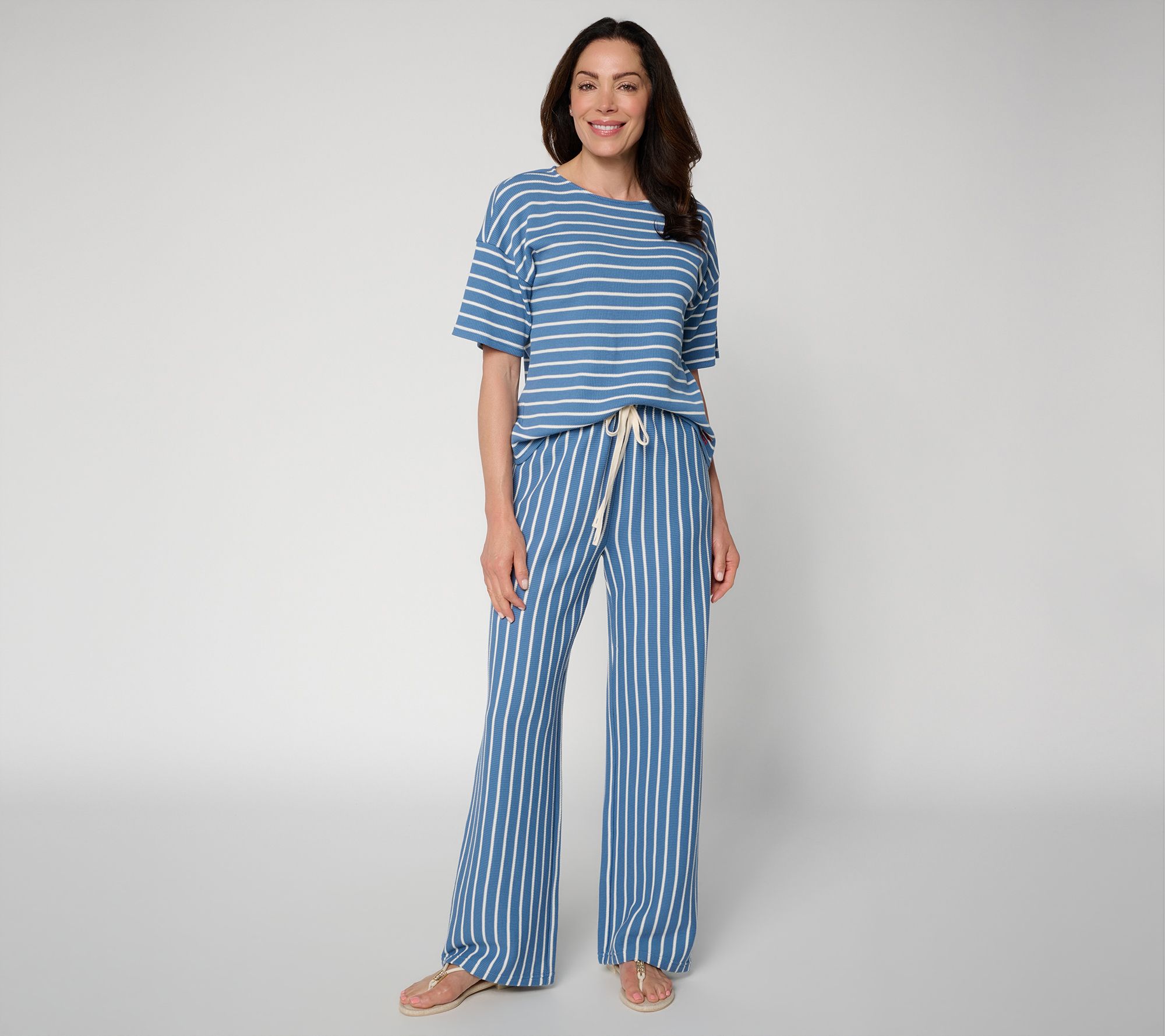  Peace Love World Tall Honeycomb Knit Top and Pant Set