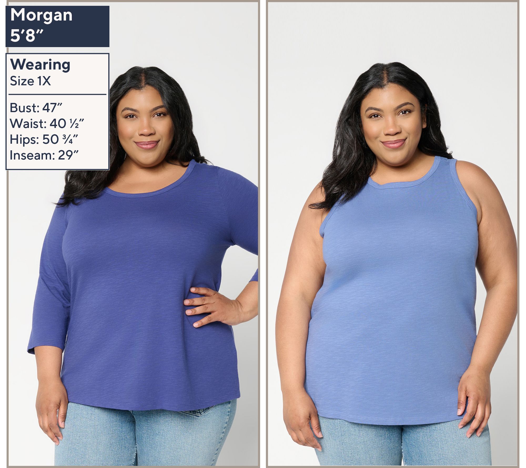LOGO Principles by Lori Goldstein 2-Pack Knit Tops - QVC.com