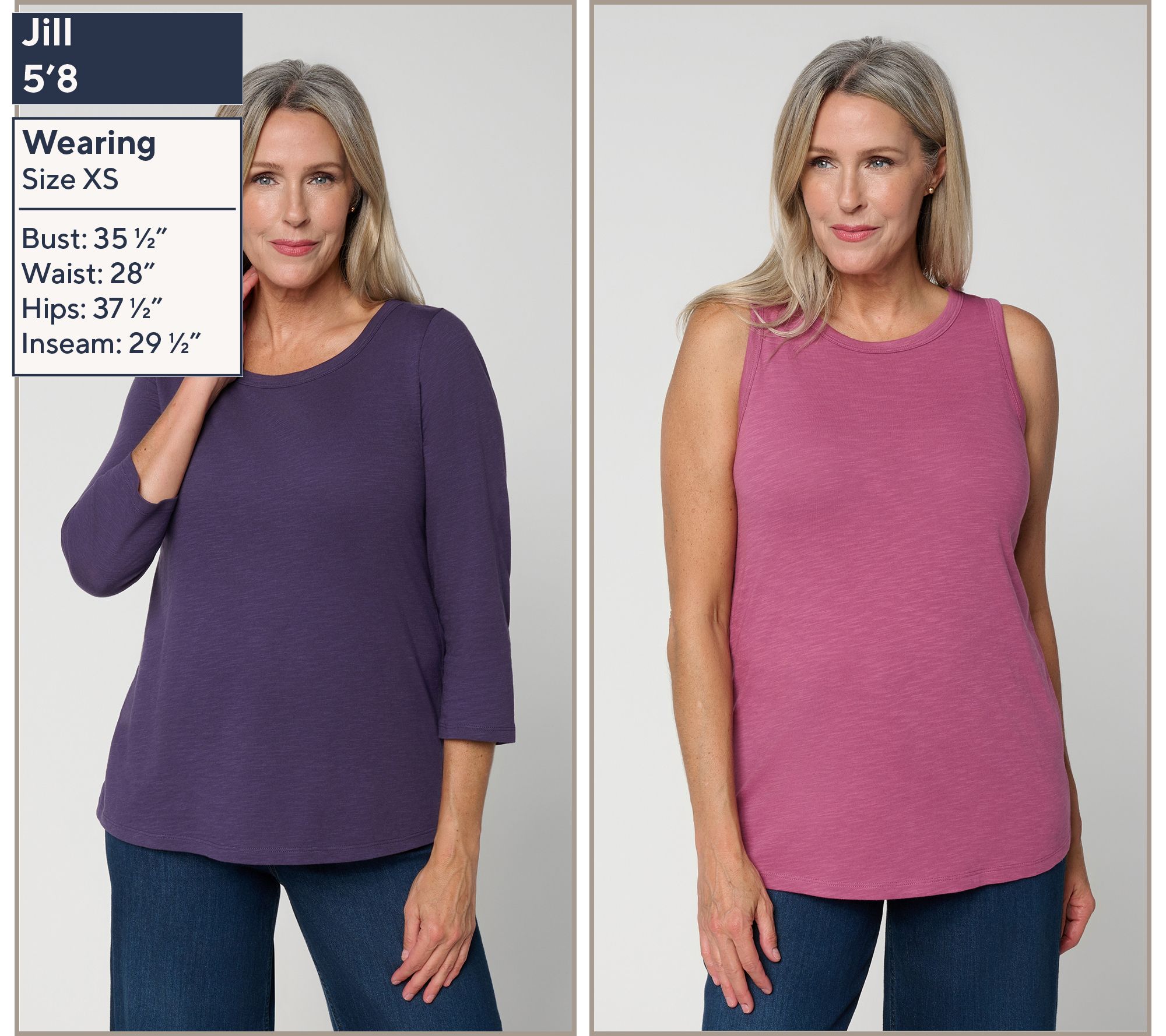 LOGO Principles by Lori Goldstein 2-Pack Knit Tops - QVC.com
