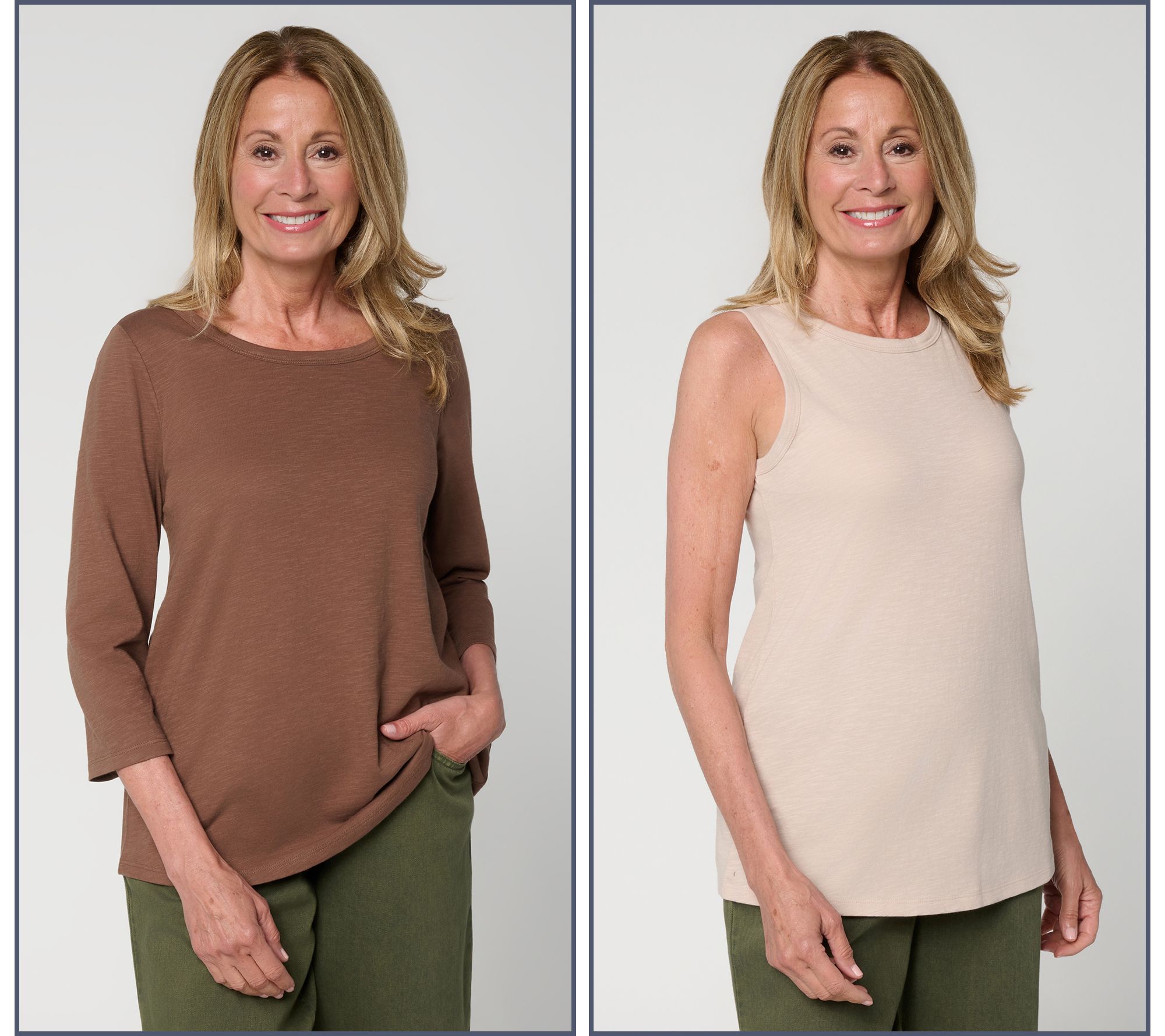 LOGO Principles by Lori Goldstein 2-Pack Knit Tops