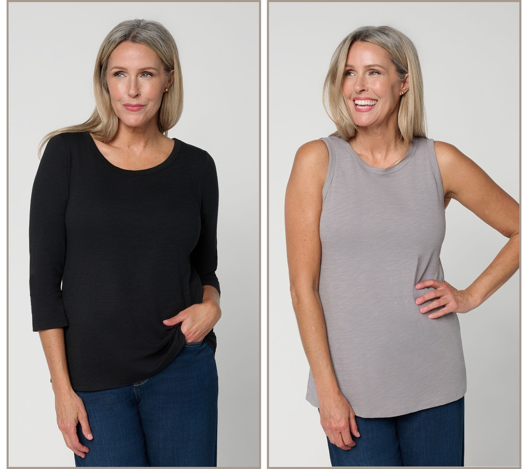 LOGO Principles by Lori Goldstein 2-Pack Knit Tops