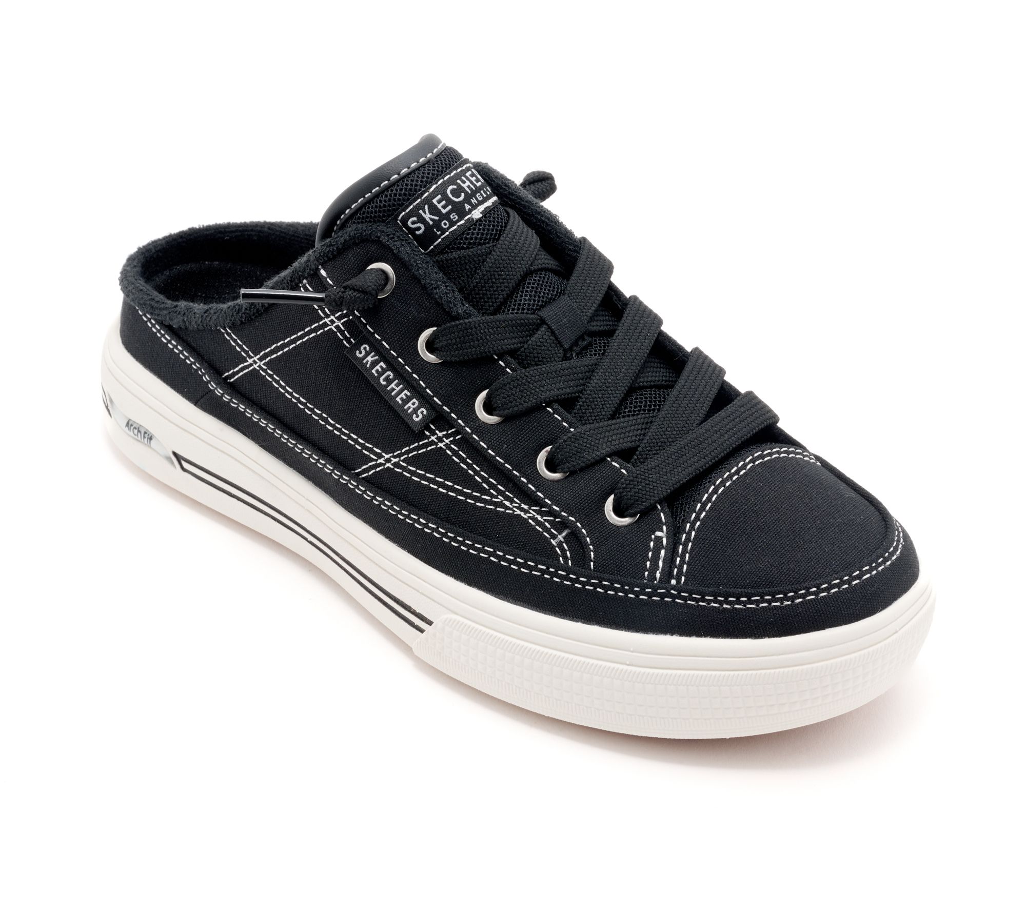 "As Is" Skechers Street Arch Fit Arcade Washable Mules- Find Ya There