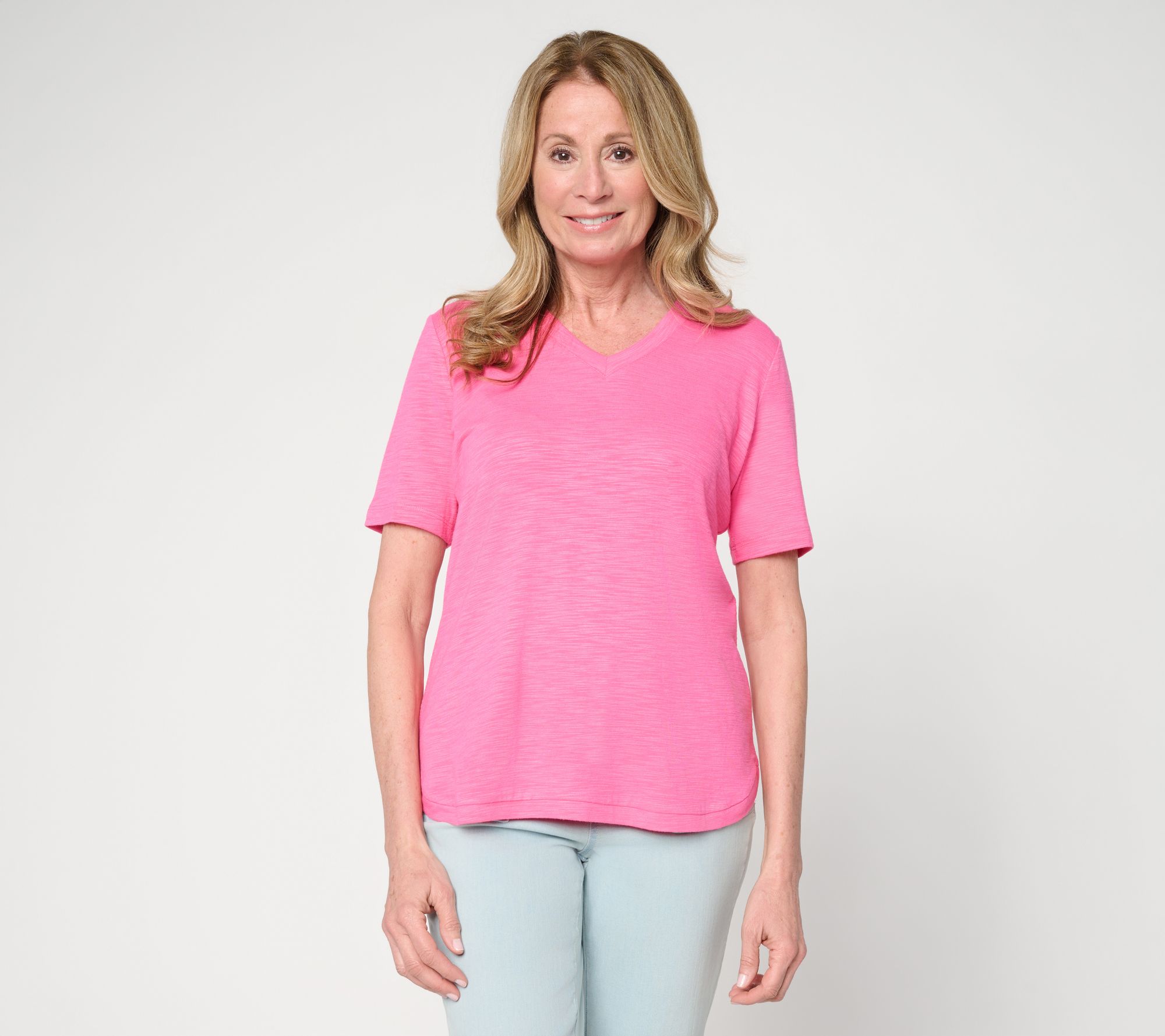 "As Is" Brandis Dress Out Loud Bamboo Slub Bestie Everyday T Shirt