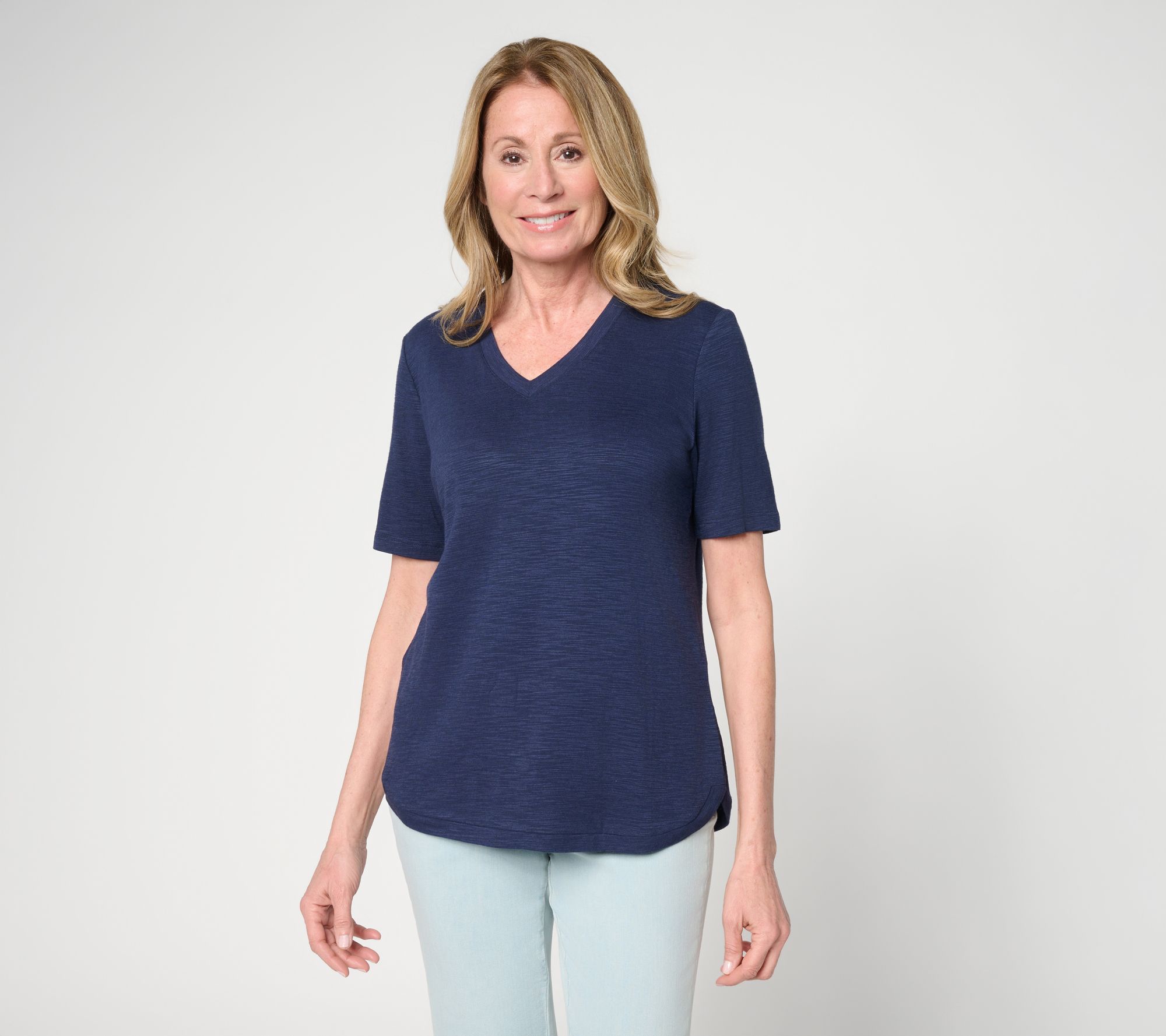 "As Is" Brandis Dress Out Loud Bamboo Slub Bestie Everyday T Shirt