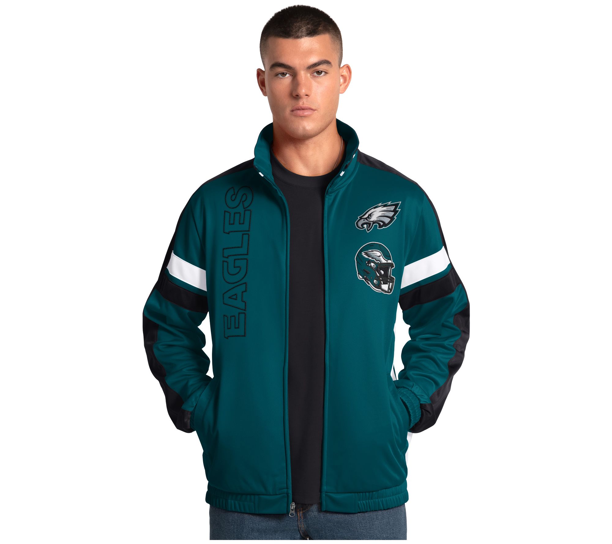 NFL Officially Licensed Men's Full Zip Track Jacket
