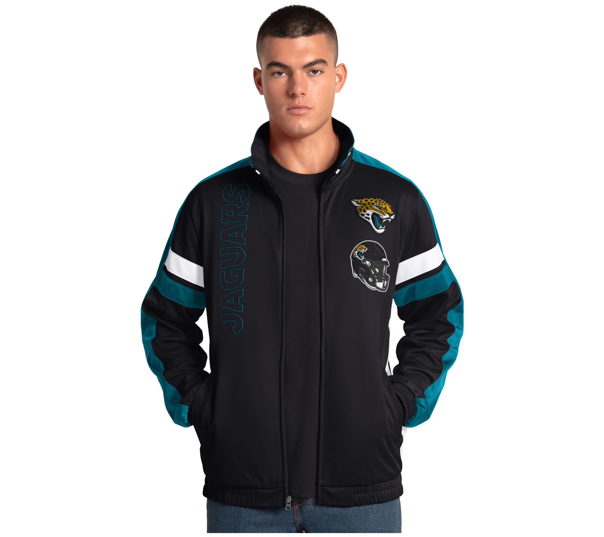 NFL Officially Licensed Men's Full Zip Track Jacket