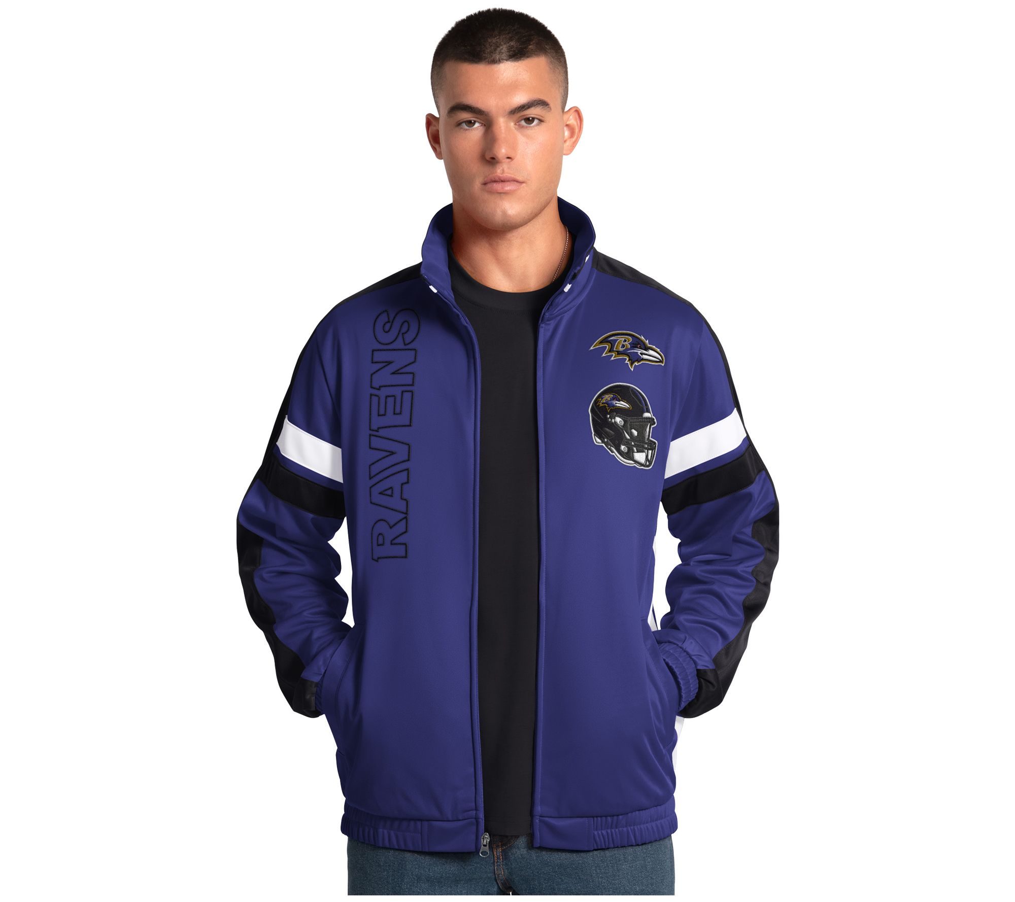NFL Officially Licensed Men's Full Zip Track Jacket
