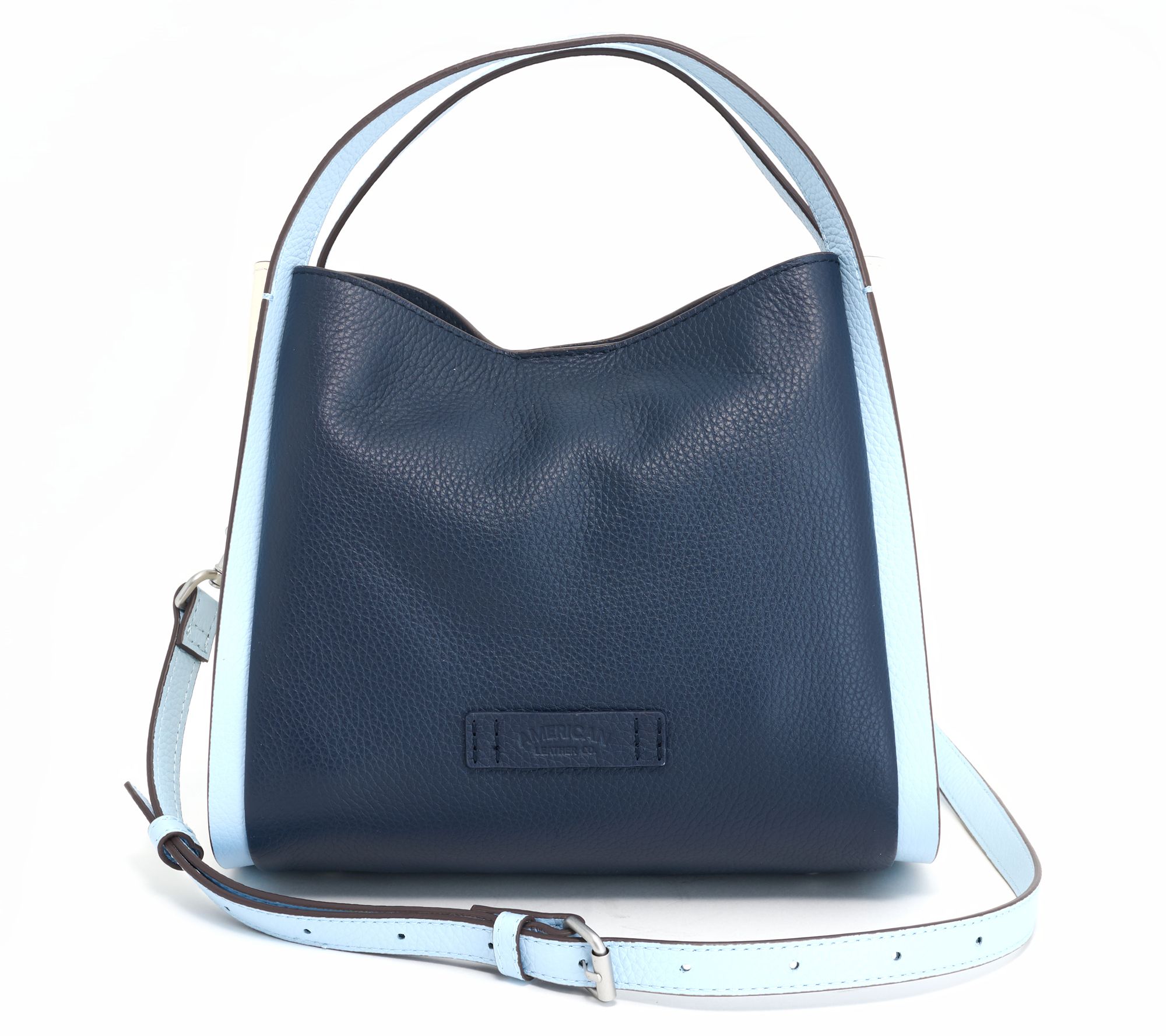 "As Is" American Leather Co. Triple Entry Satchel