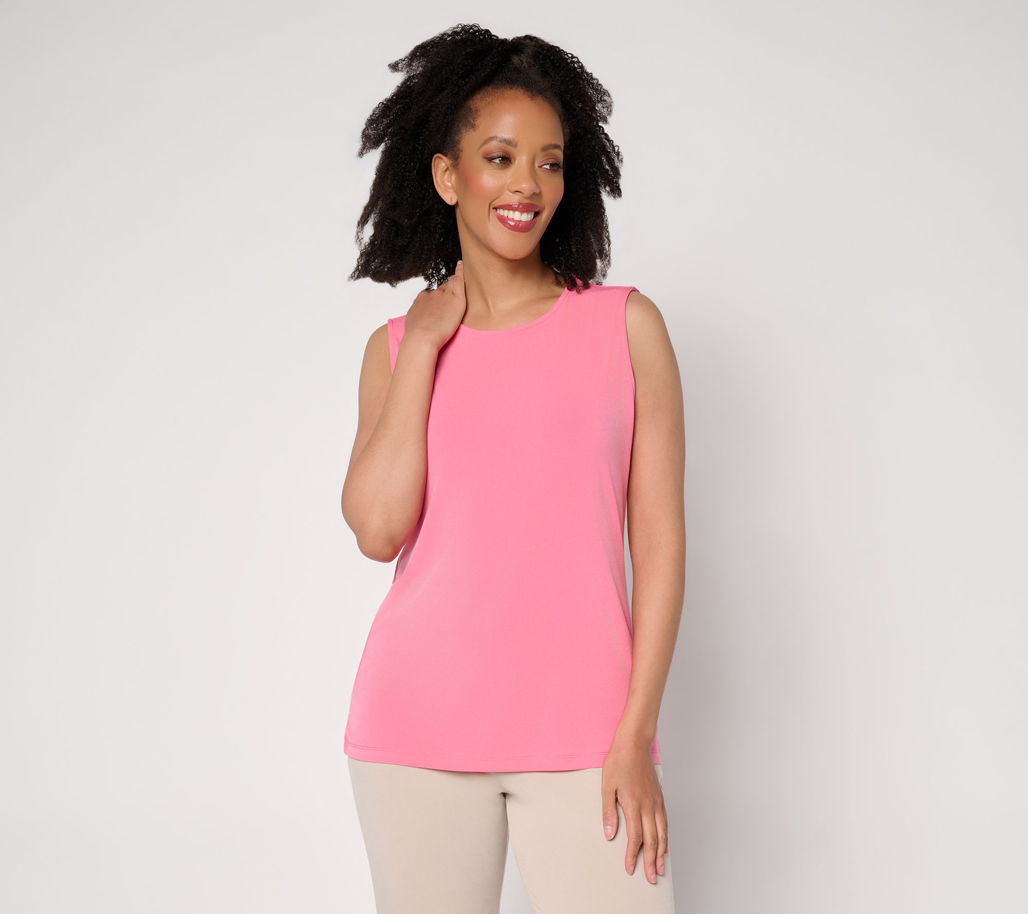 "As Is" Susan Graver Essentials Liquid Knit Sleeveless Top