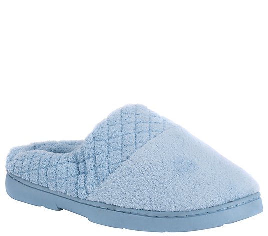 MUK LUKS Micro Chenille Clogs with QuiltedBand