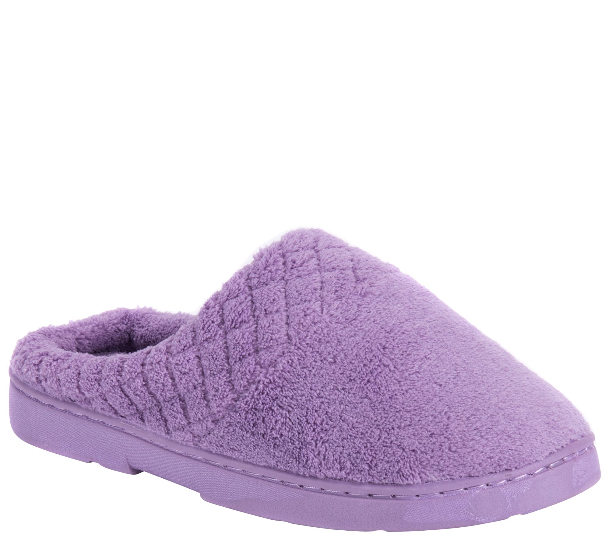 MUK LUKS Micro Chenille Clogs with QuiltedBand