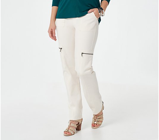 Susan Graver Weekend Premium Stretch Pull-On Cargo Pants
