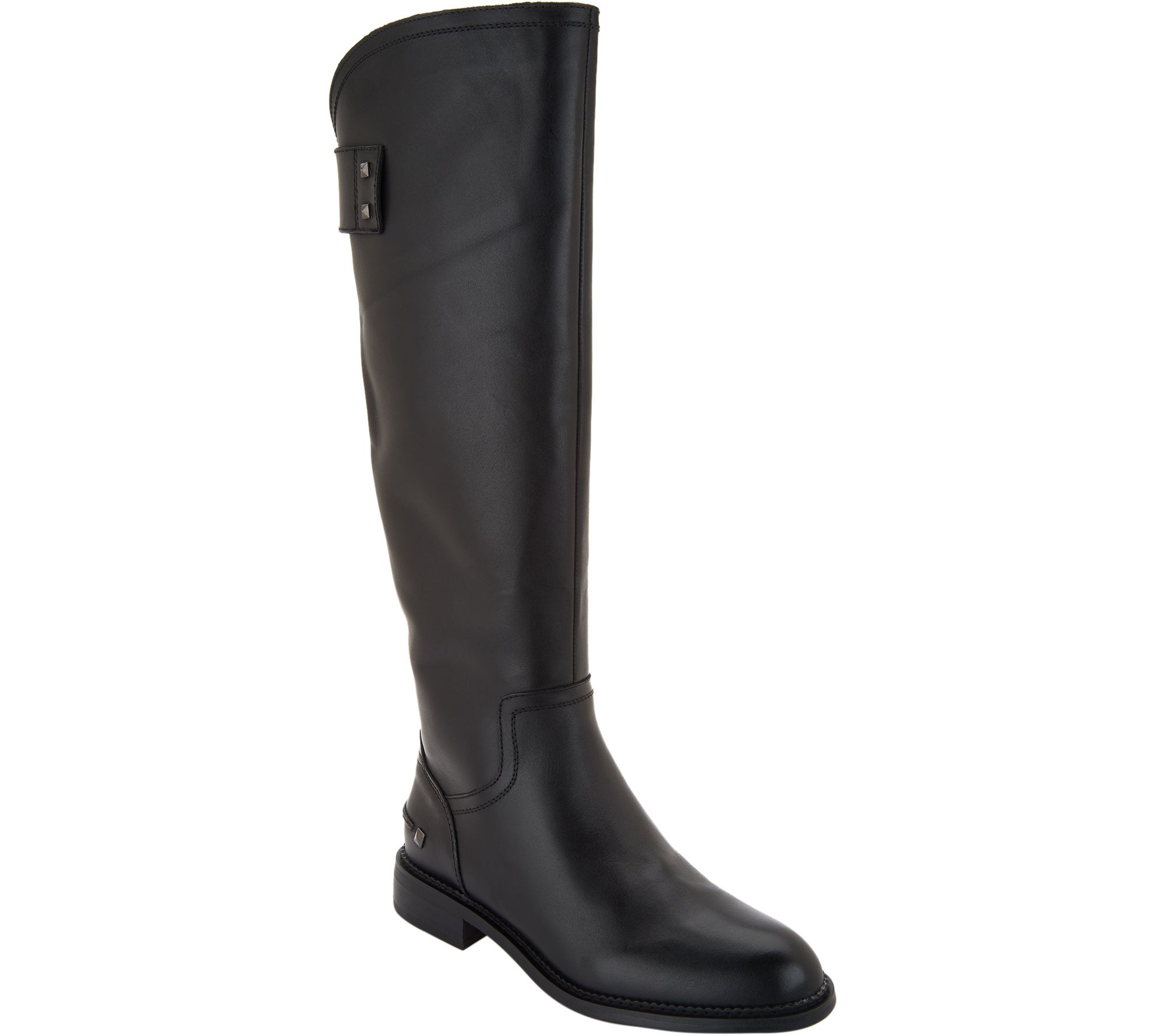 Franco Sarto Leather Wide Calf Tall Boots - Henrietta - QVC.com