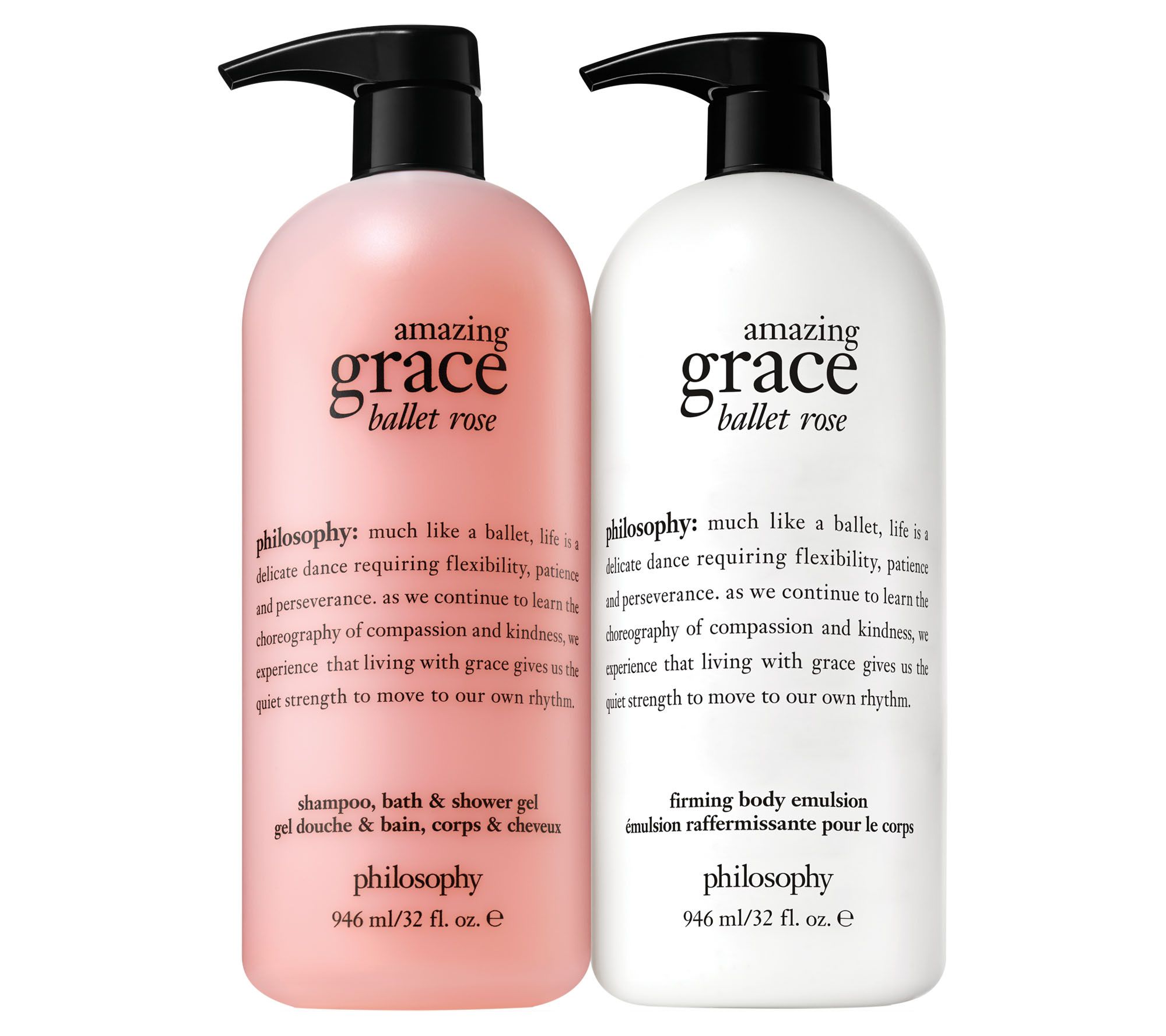 philosophy super-size grace & roses shower gel body lotion - QVC.com