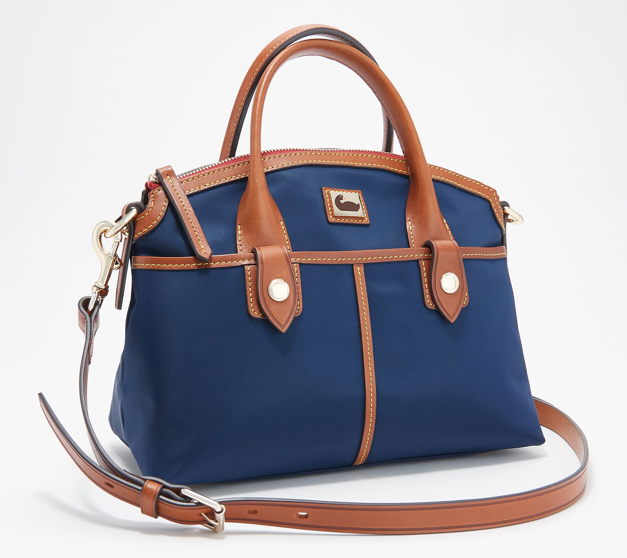 Dooney & Bourke Saffiano Leather Domed Satchel on QVC 