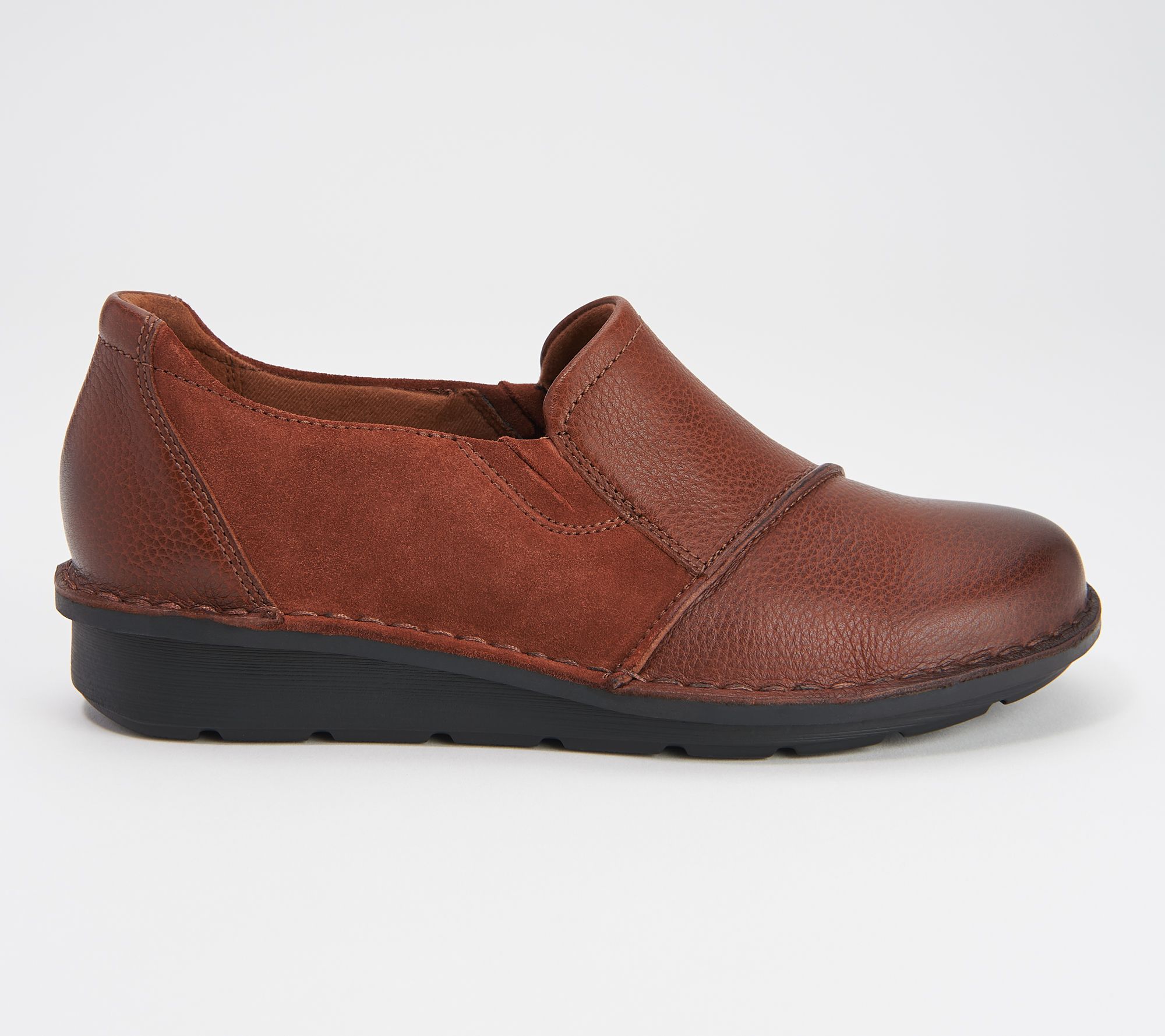 Clarks Collection Leather \u0026 Suede Slip 