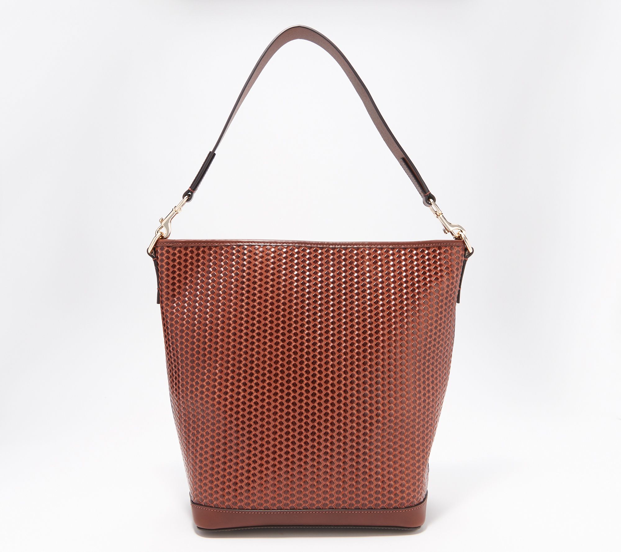Dooney & Bourke Camden Leather Woven Embossed Large Tote