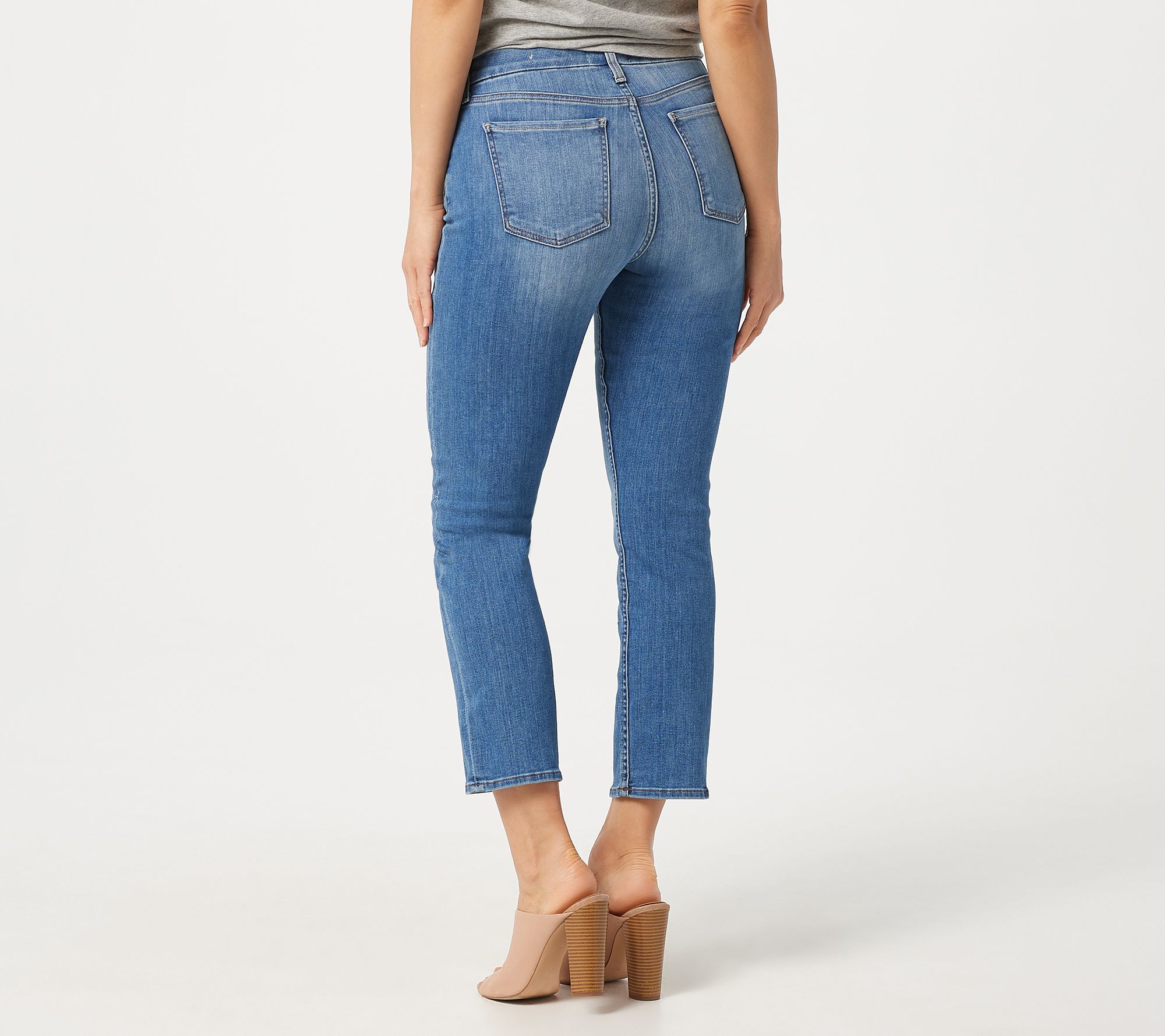 Jen7 by 7 for All Mankind Ankle Straight Jeans - La Quinta - QVC.com