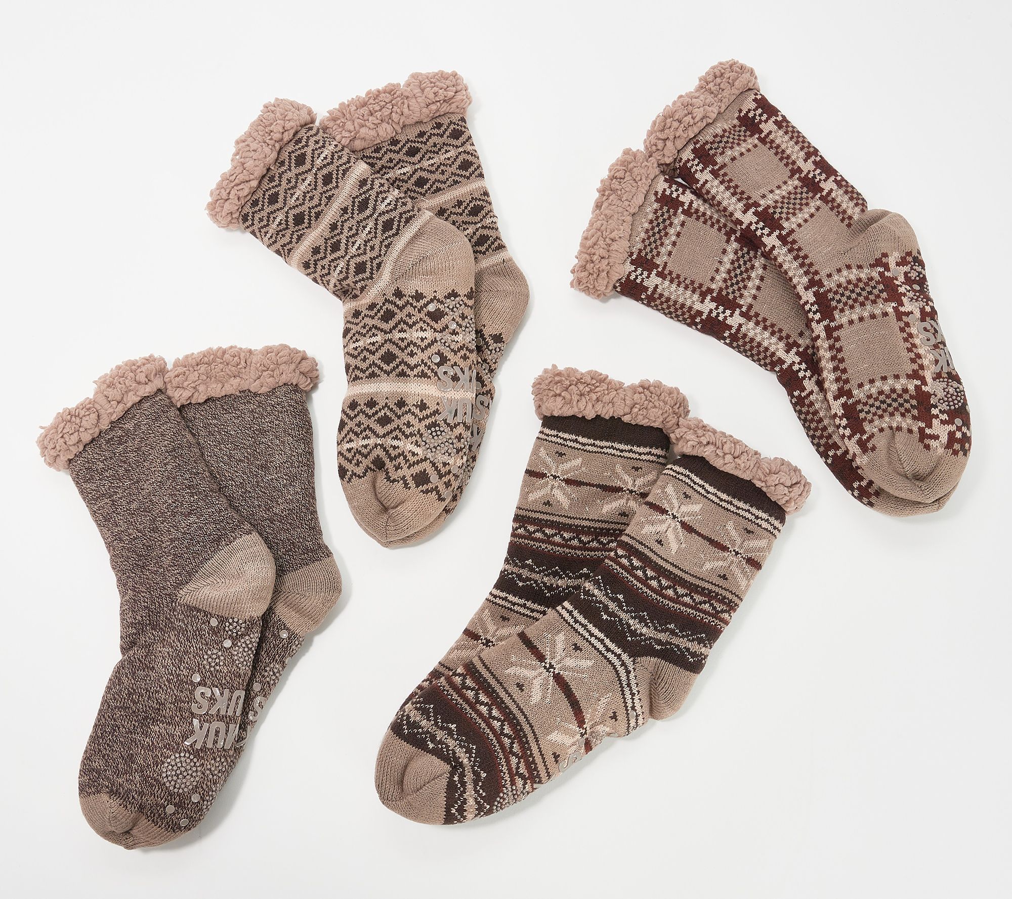 Earth Therapeutics Socks Infused Socks- Brown - Pair 