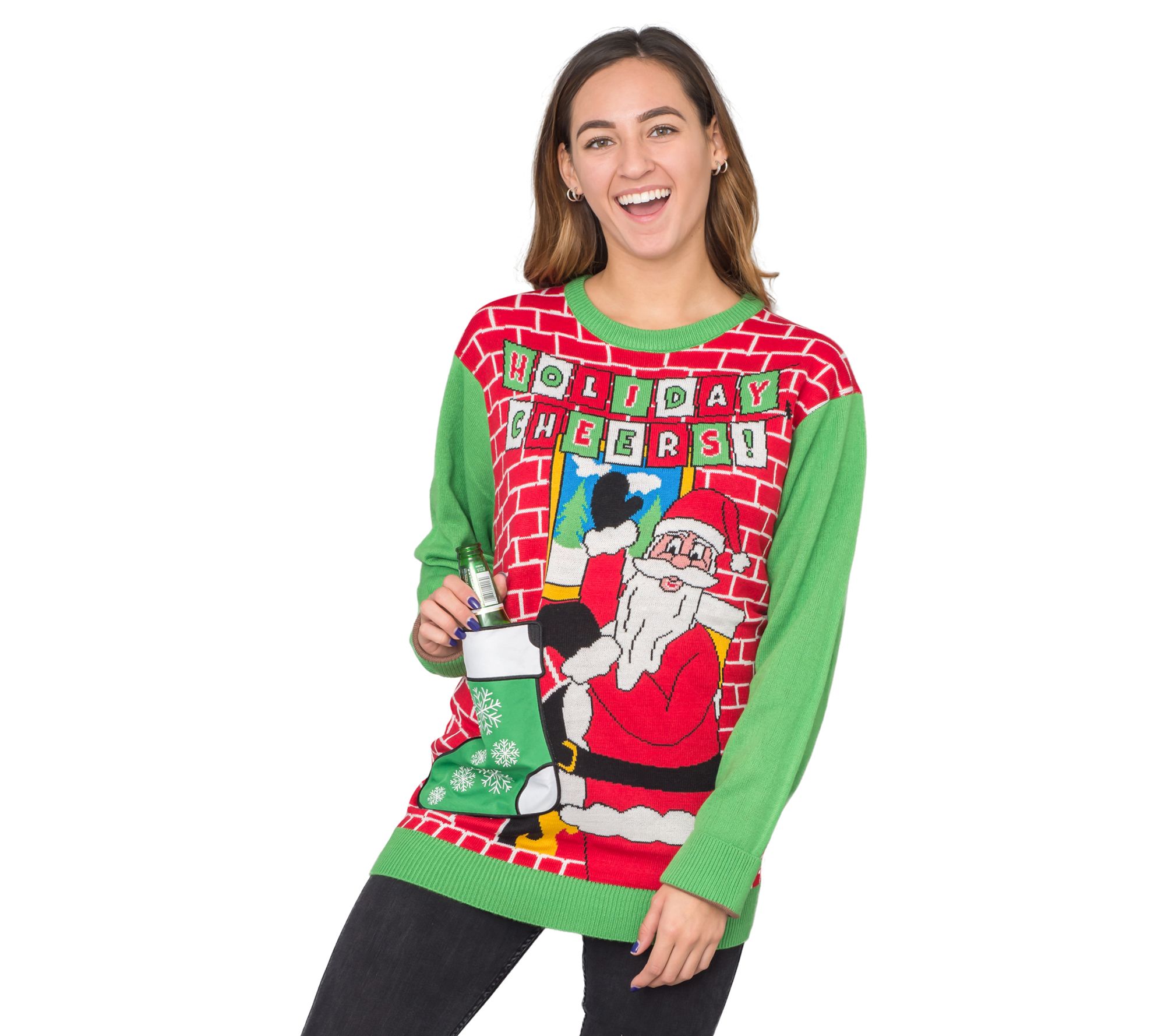 christmas sweater with drink holder