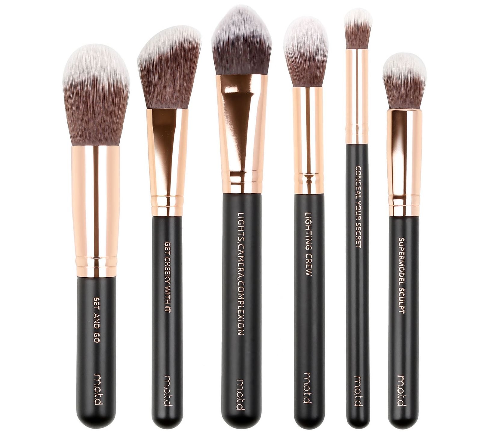 MOTD Cosmetics Pretty Perfect Essential Face Makeup Brush Set