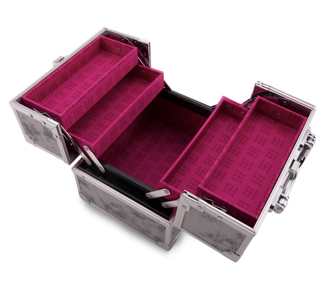 Caboodles Adored Train Case Makeup Organizer 