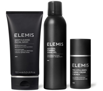 ELEMIS Men's Pro-Collagen Marine Cream, Shave Gel, & Facial Wash - A468174