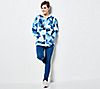 Denim & Co. Active Printed French Terry Zip Front Jacket, 4 of 4