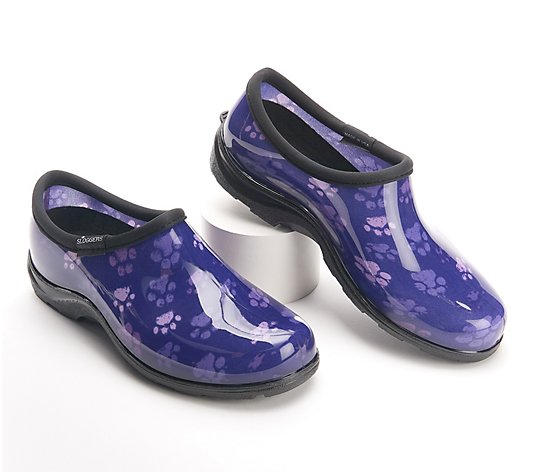 Sloggers Waterproof Paw Print Garden Shoe w/ Comfort Insole