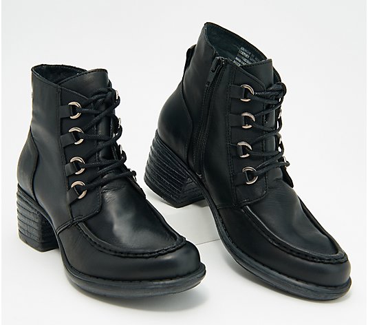 Miz Mooz Leather Lace-Up Boots - Granger